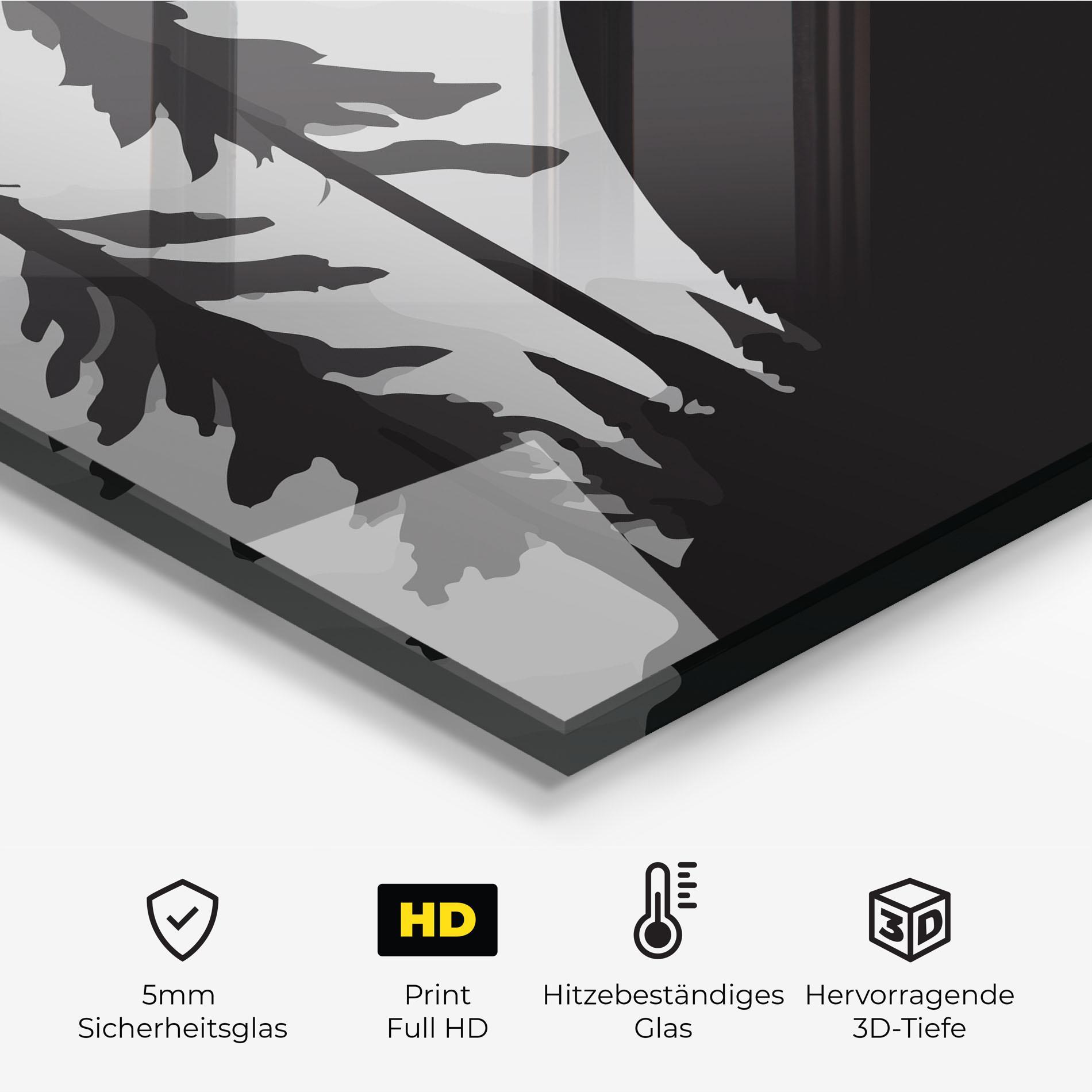 Küchenrückwand Glas Forest Bear mockup 2