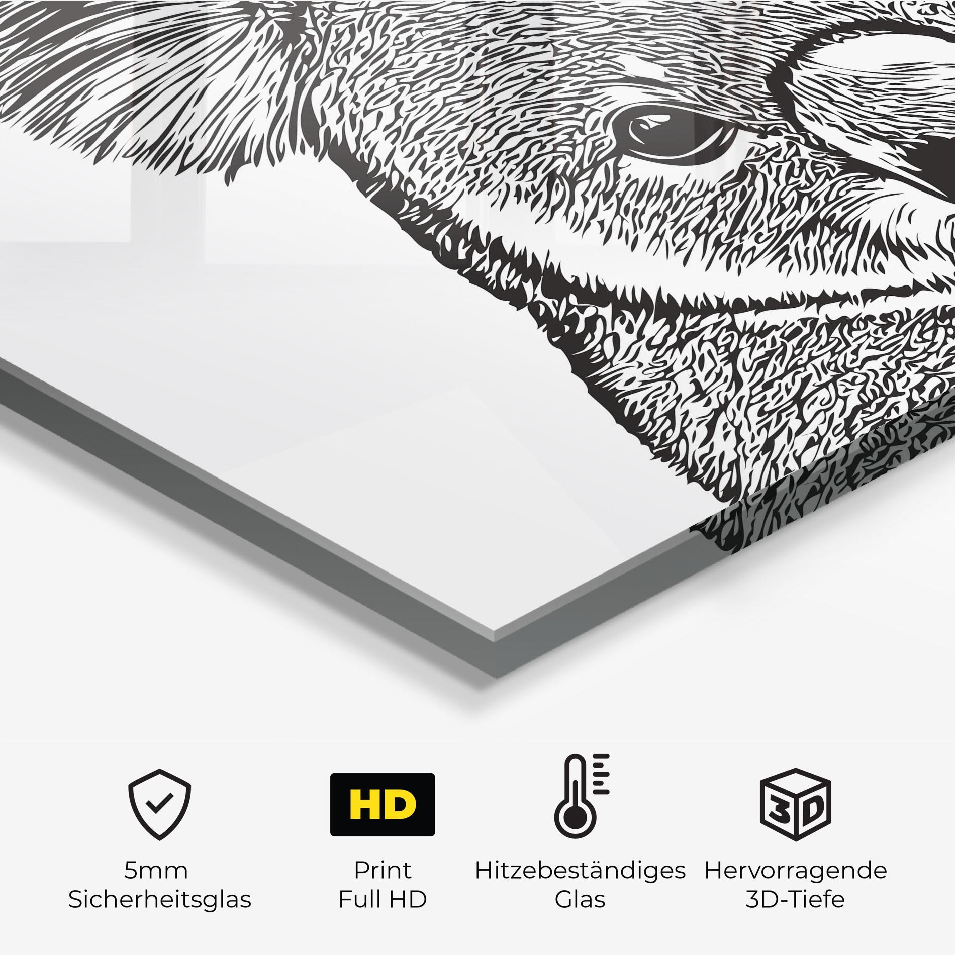 Küchenrückwand Glas Koala Line mockup 2