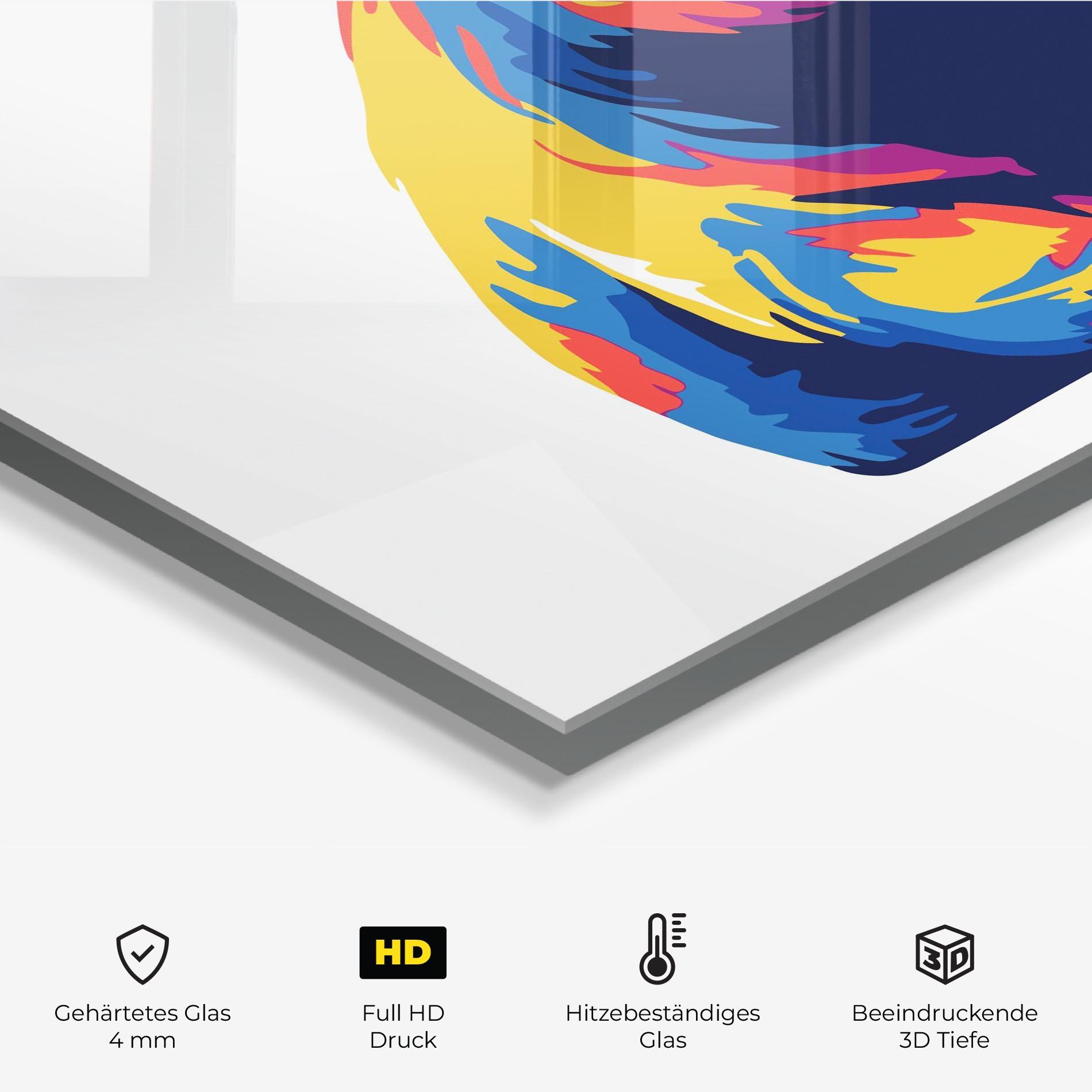 Küchenrückwand Glas Cute Panda mockup 2