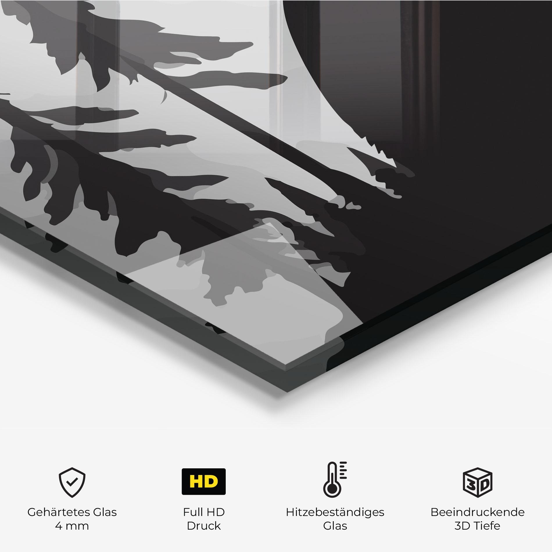 Küchenrückwand Glas Forest Bear mockup 2