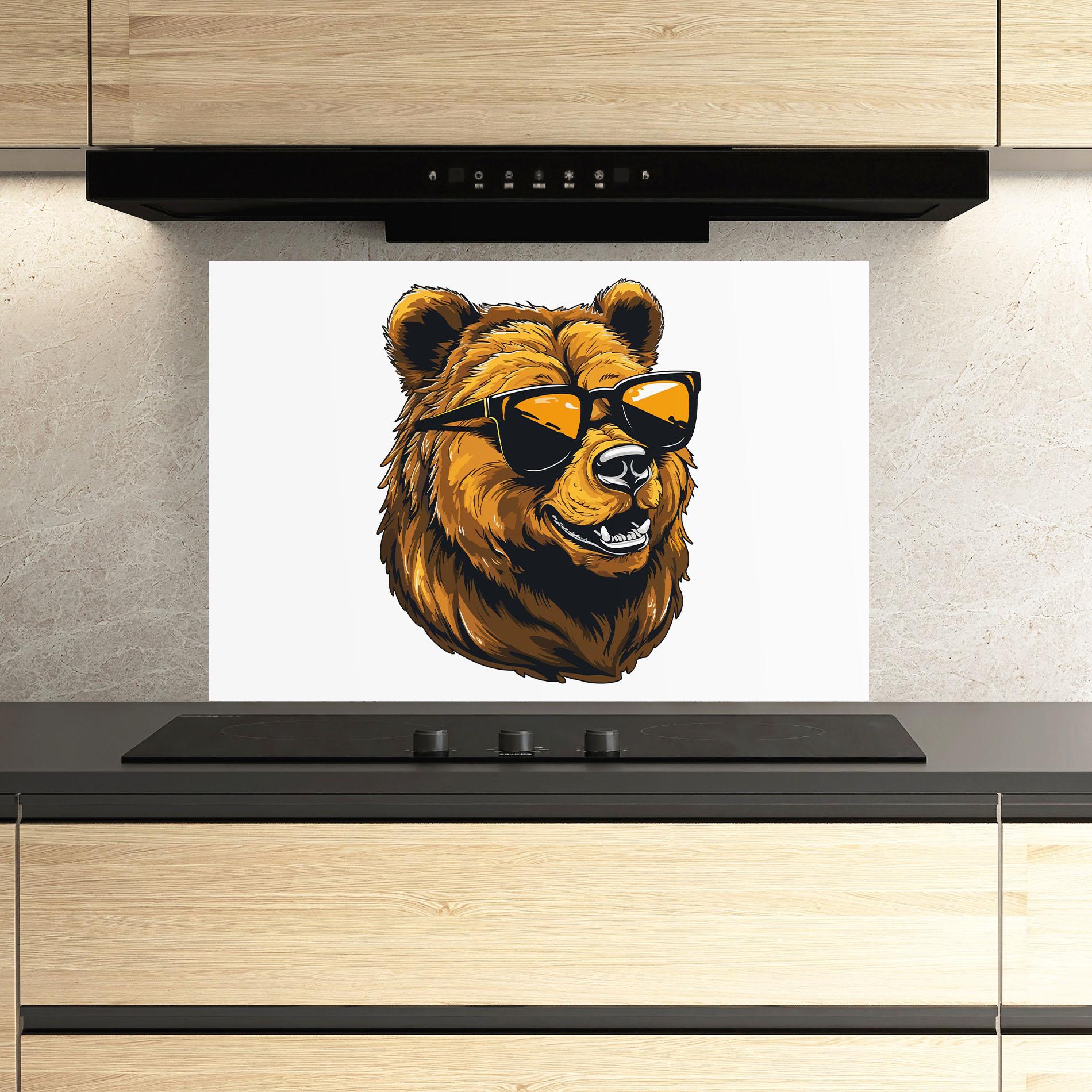 Küchenrückwand Glas Cool Glasses mockup 3