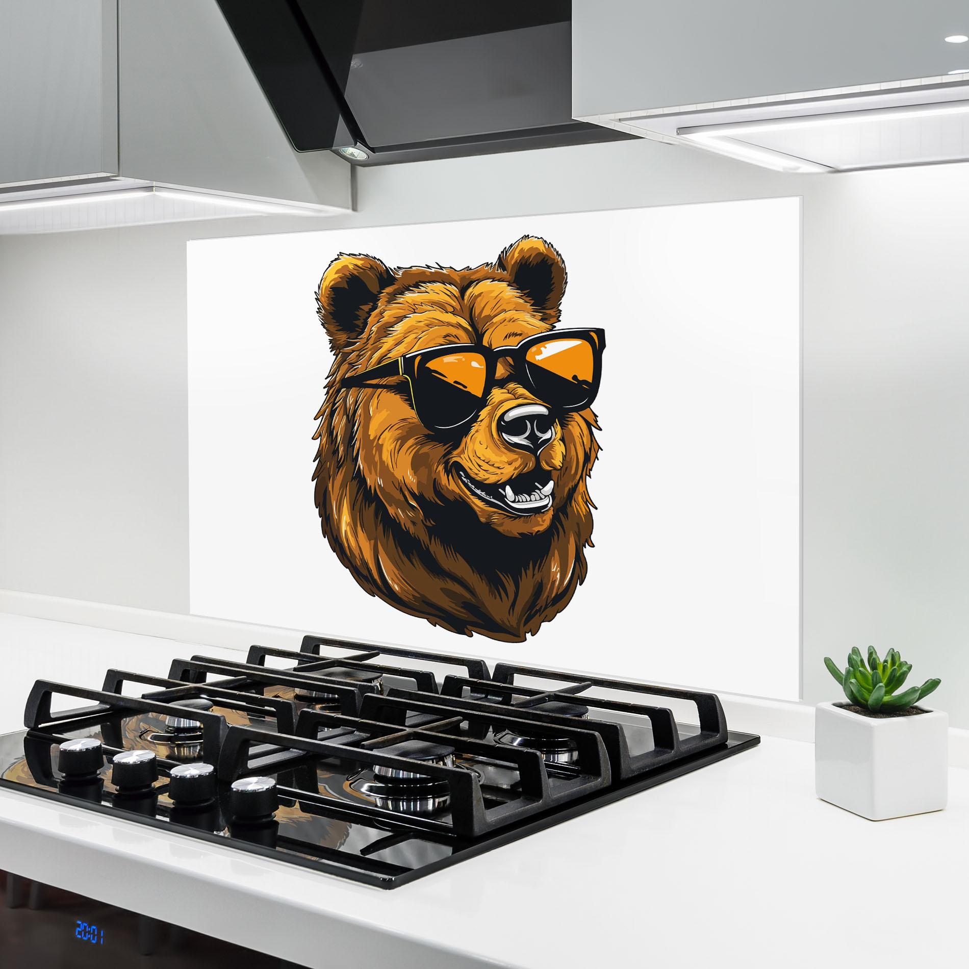 Küchenrückwand Glas Cool Glasses mockup 6