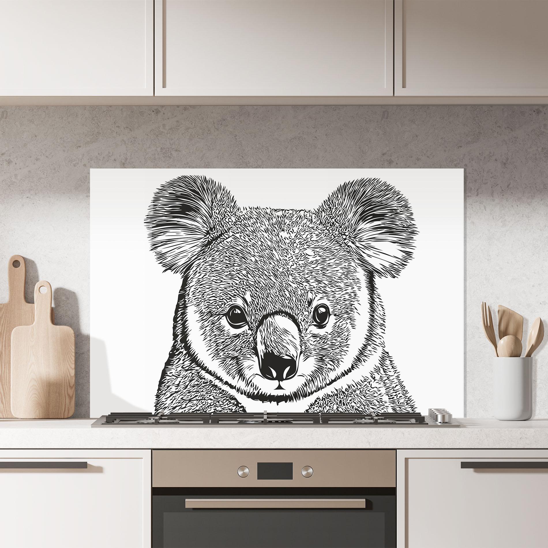Küchenrückwand Glas Koala Line mockup 7