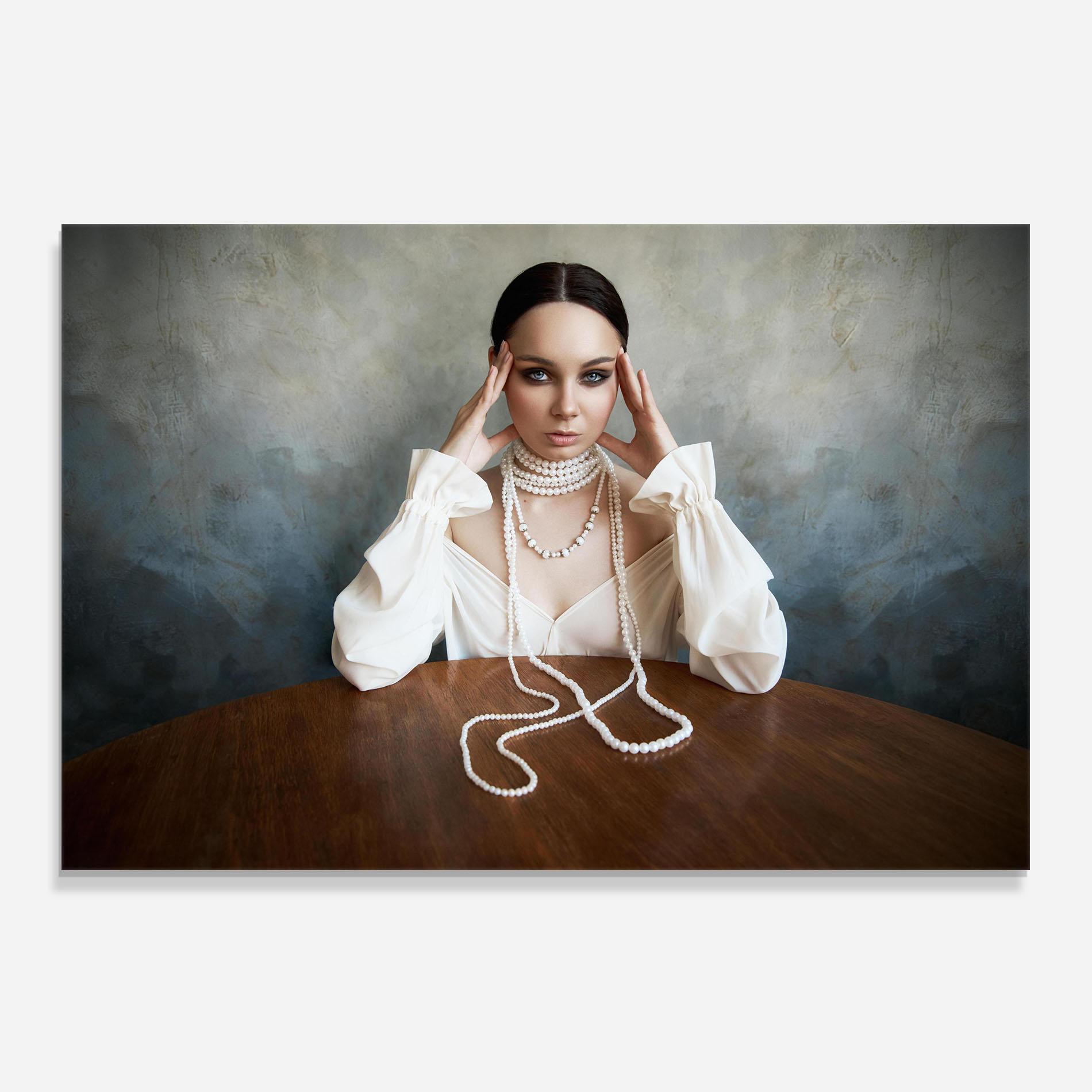 Küchenrückwand Glas Boho Clothing Necklace mockup 0