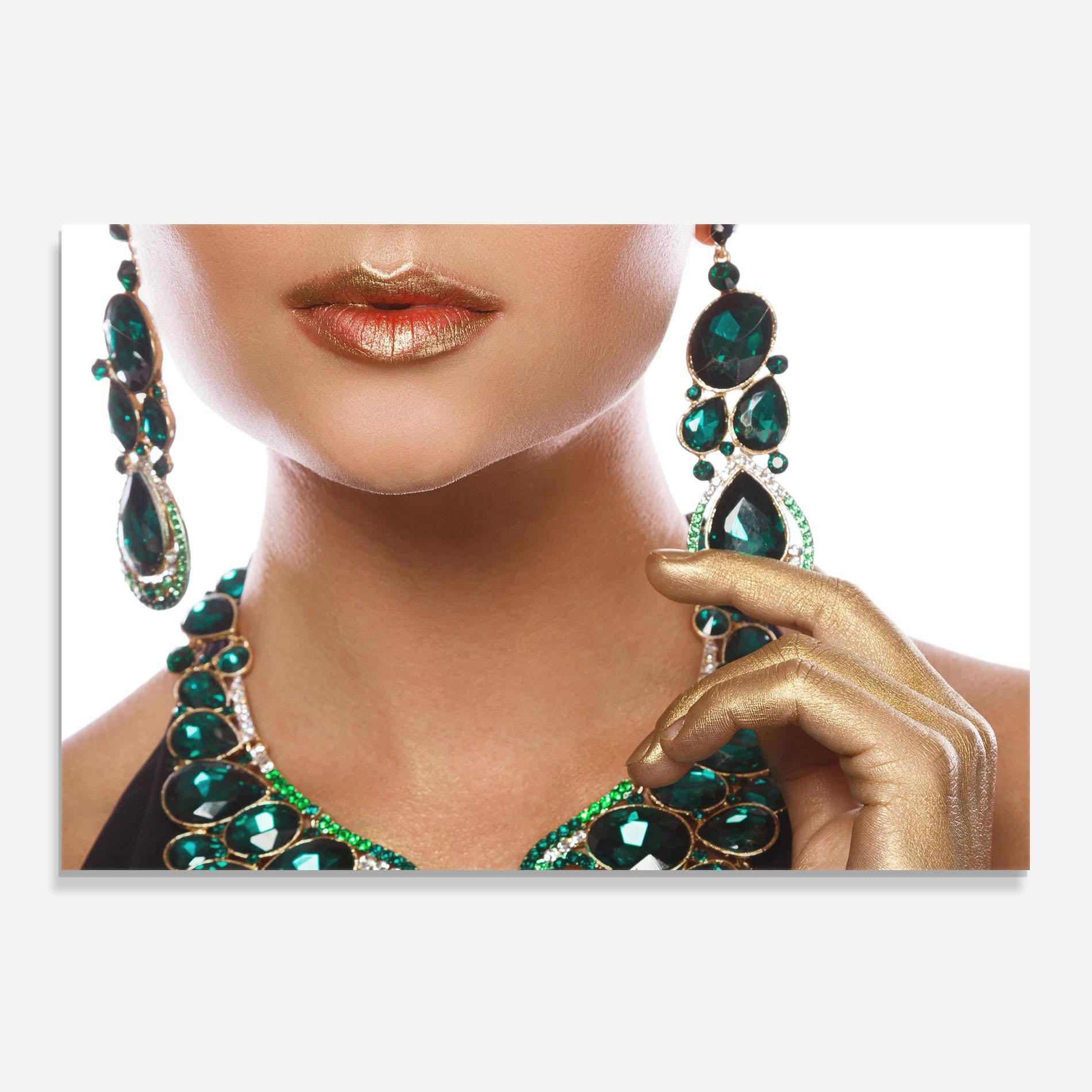 Küchenrückwand Glas Green Accessory mockup 0