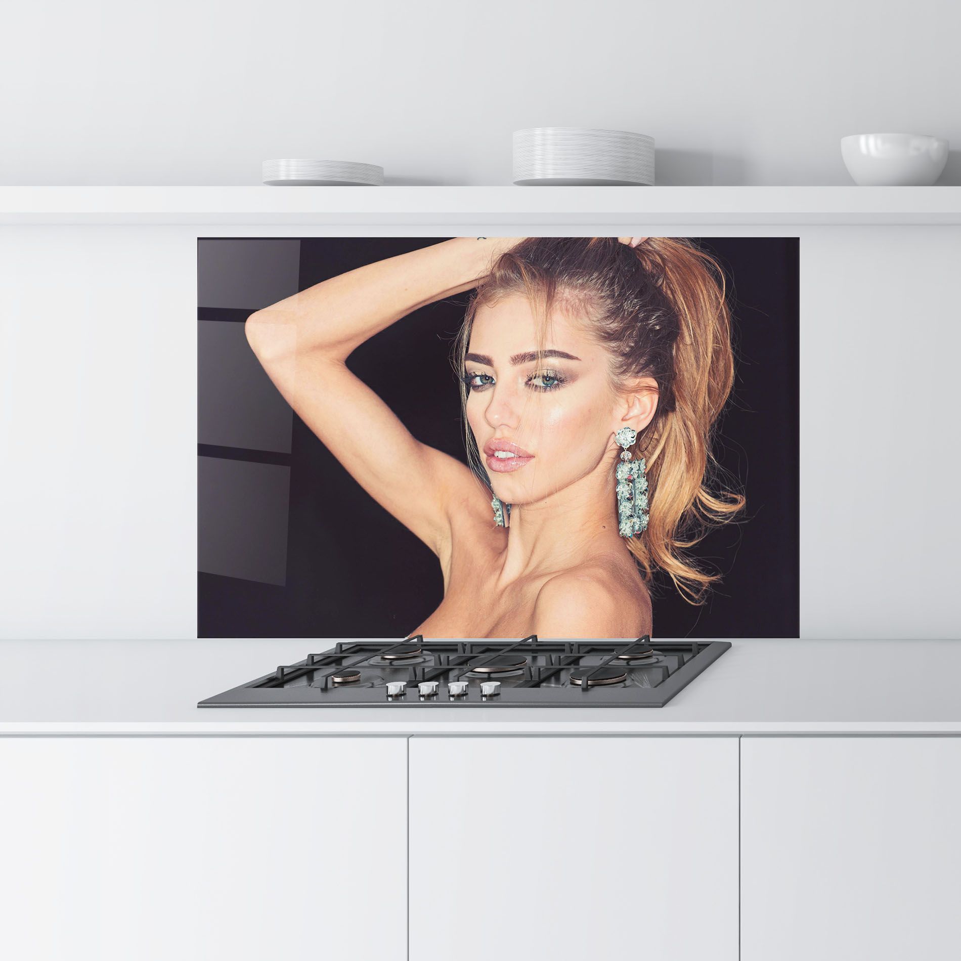 Flower Earrings mockup 9