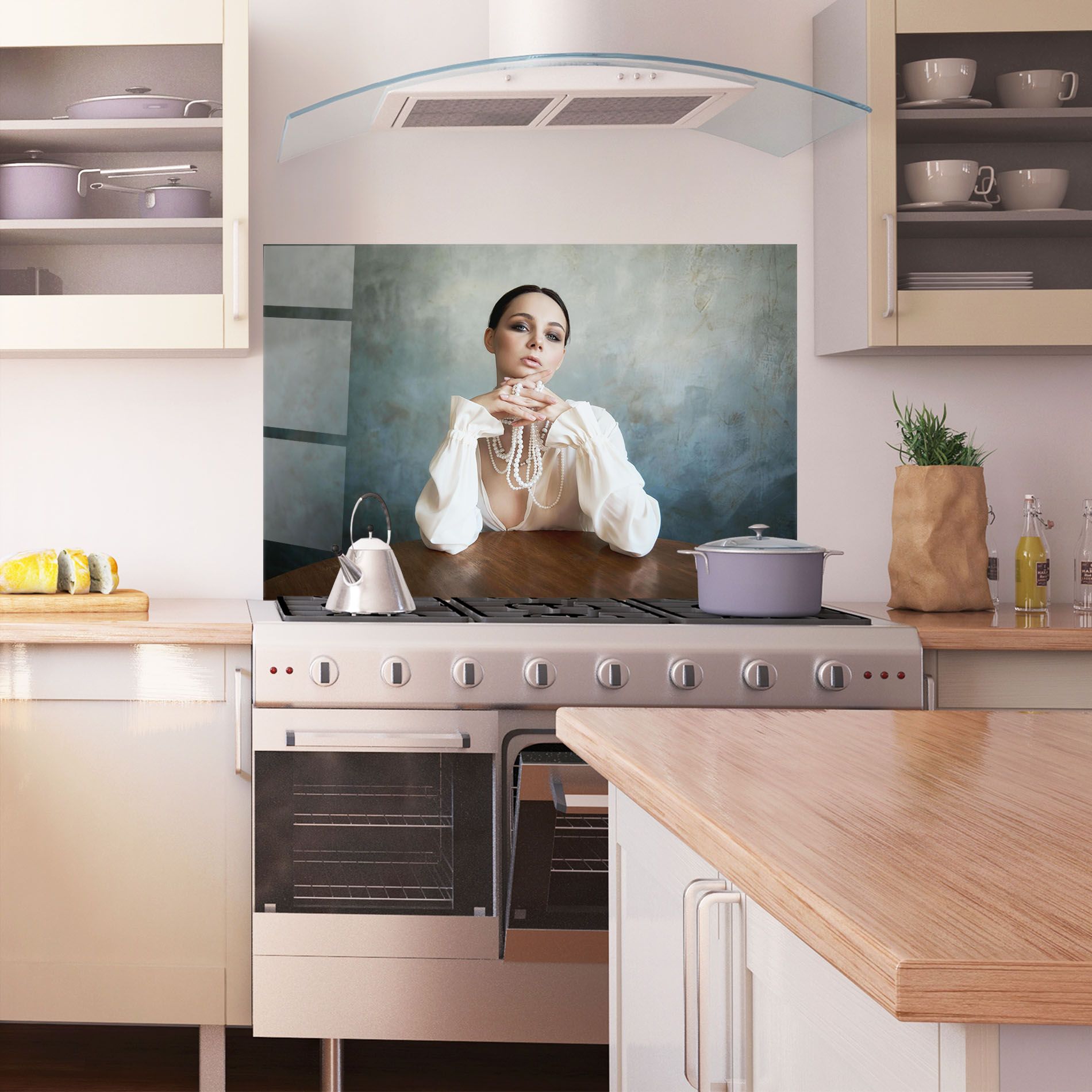 Girl White Pearls mockup 1