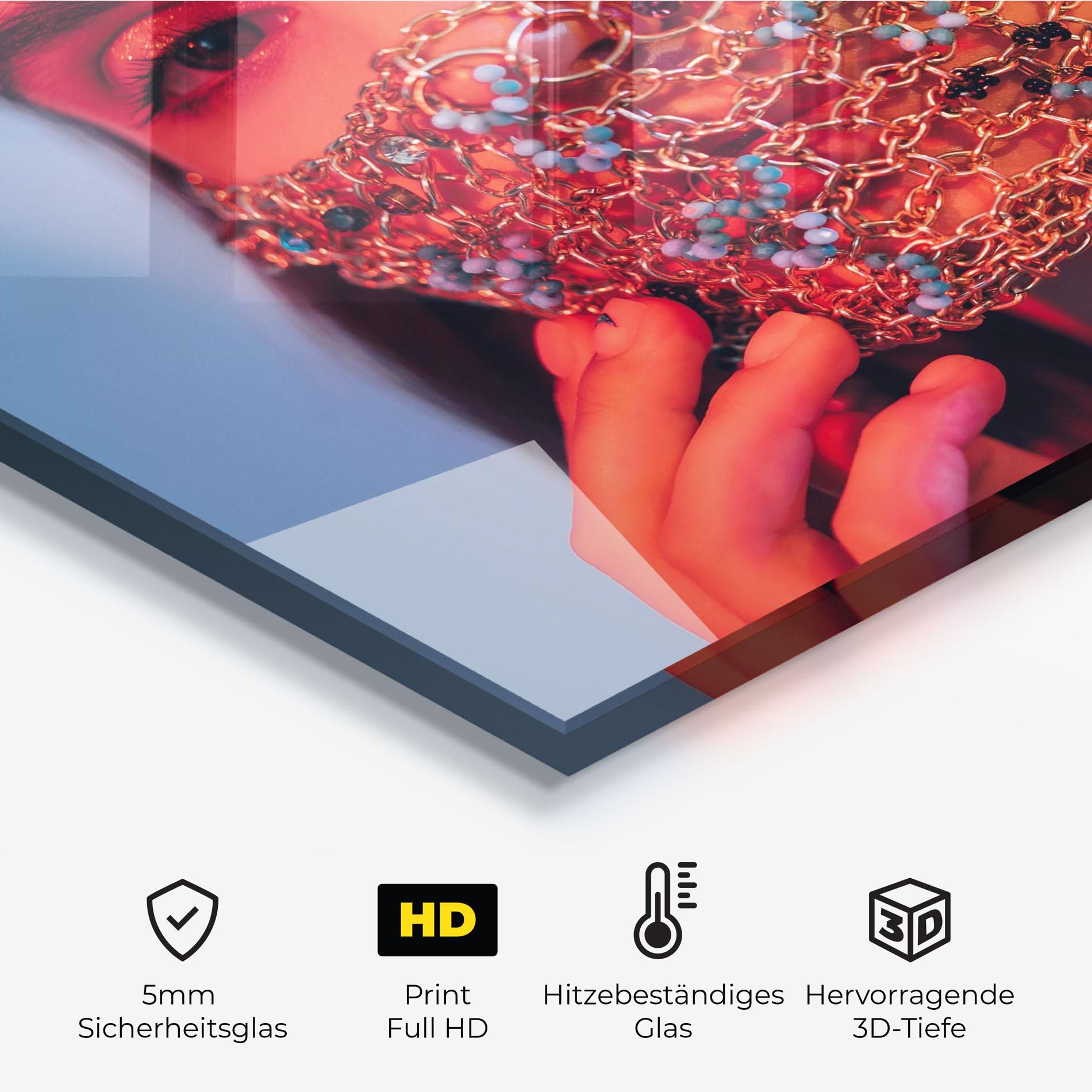 Gold Chain Face Mask mockup 2