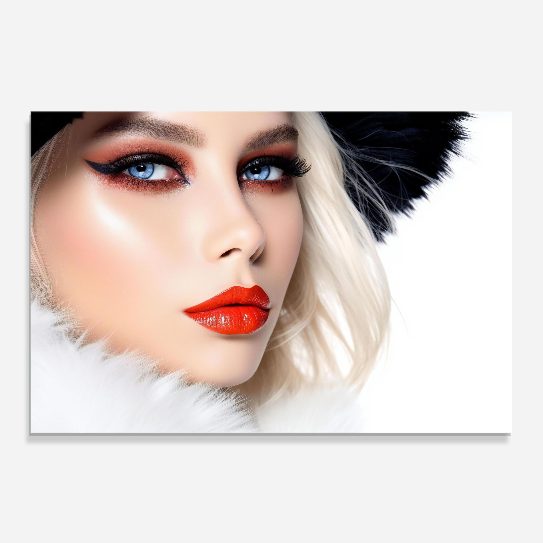 White Hair Makeup mockup 0