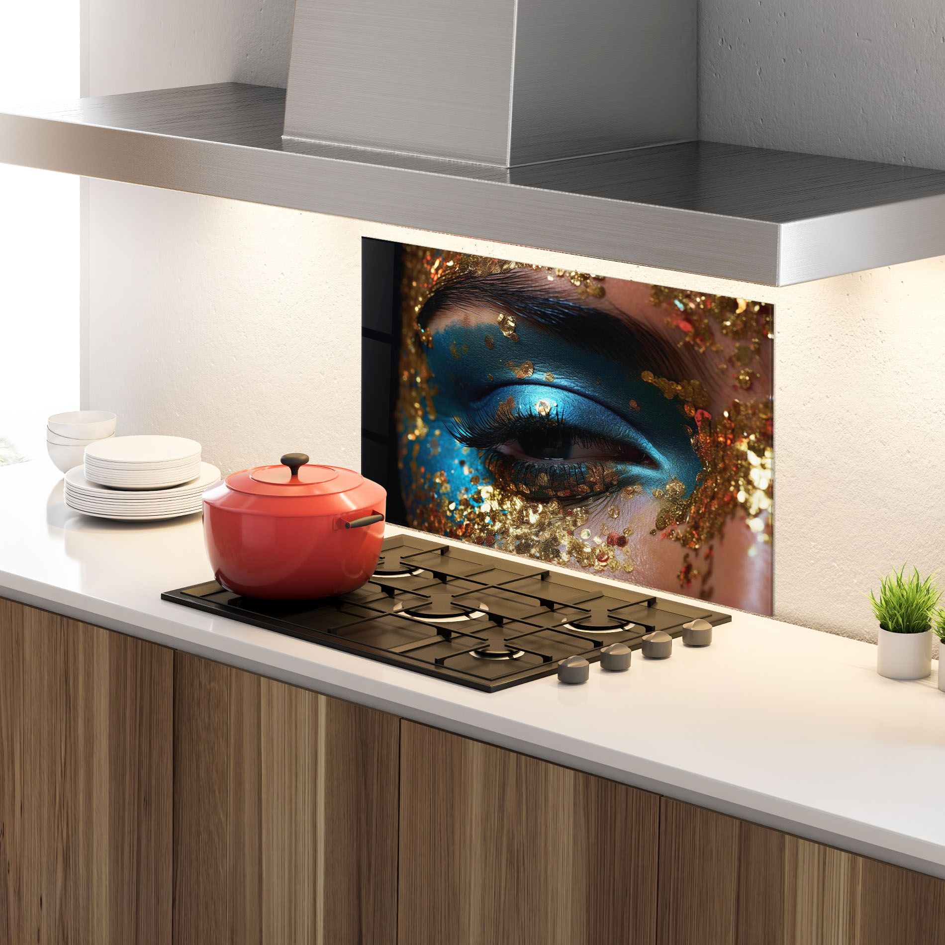 Blue Gold Glitter mockup 4