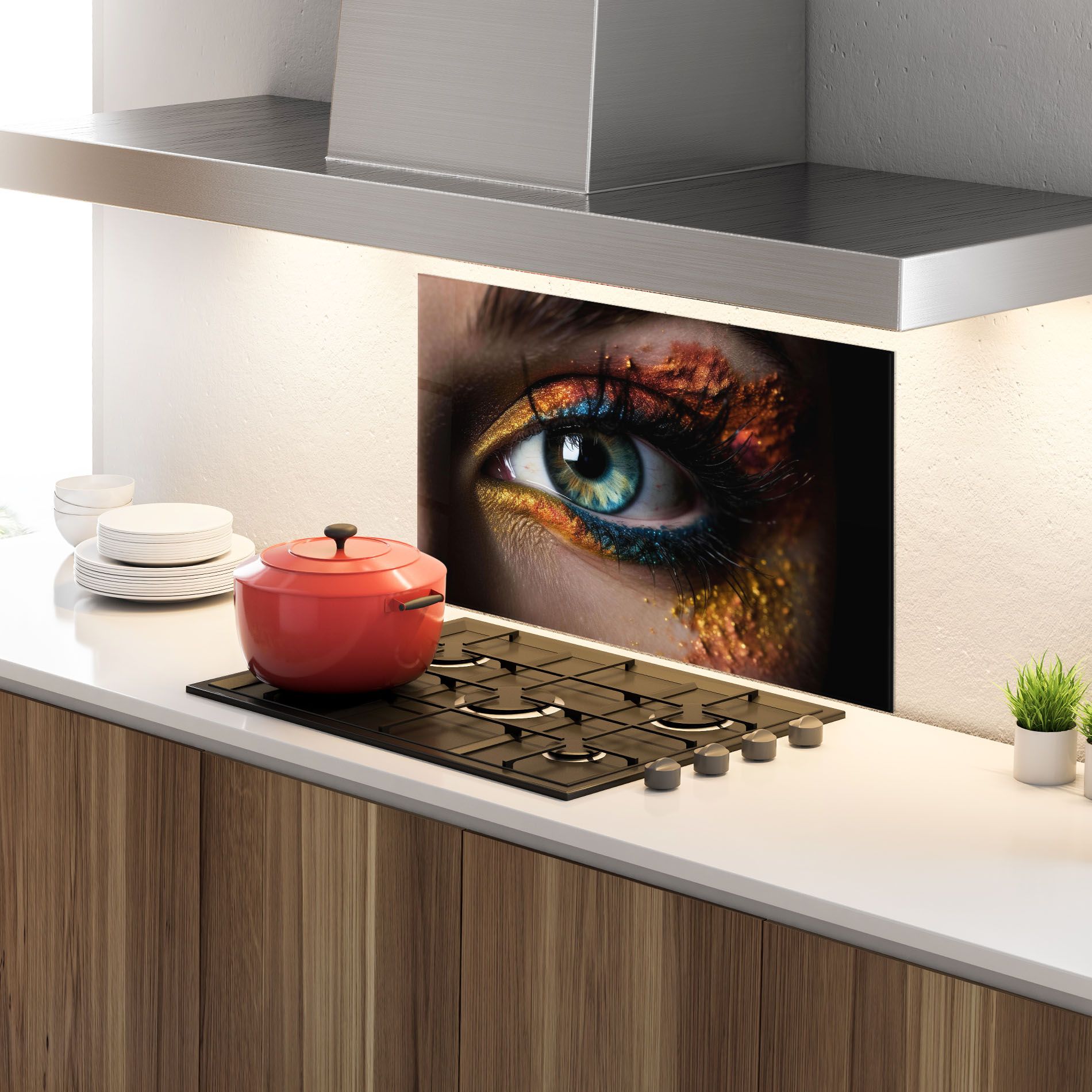 Blue Green Eye Makeup mockup 4