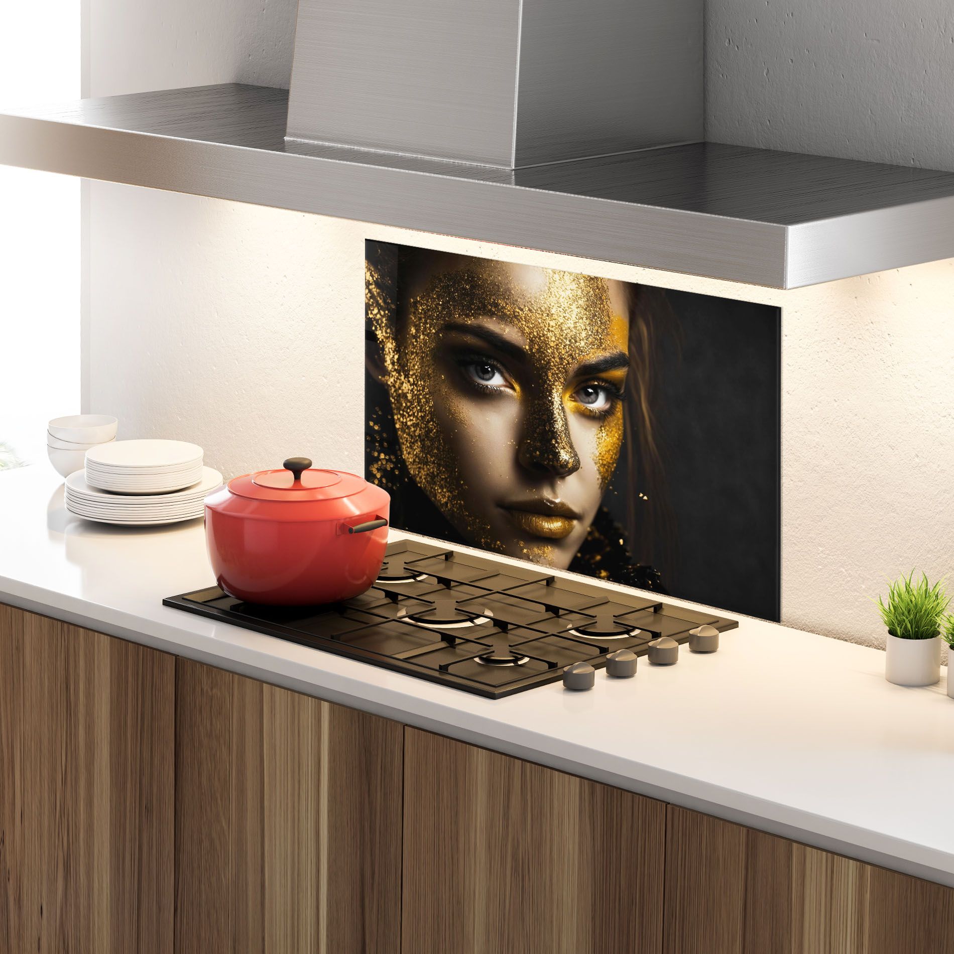 Grey Cat Eye Makeup mockup 4