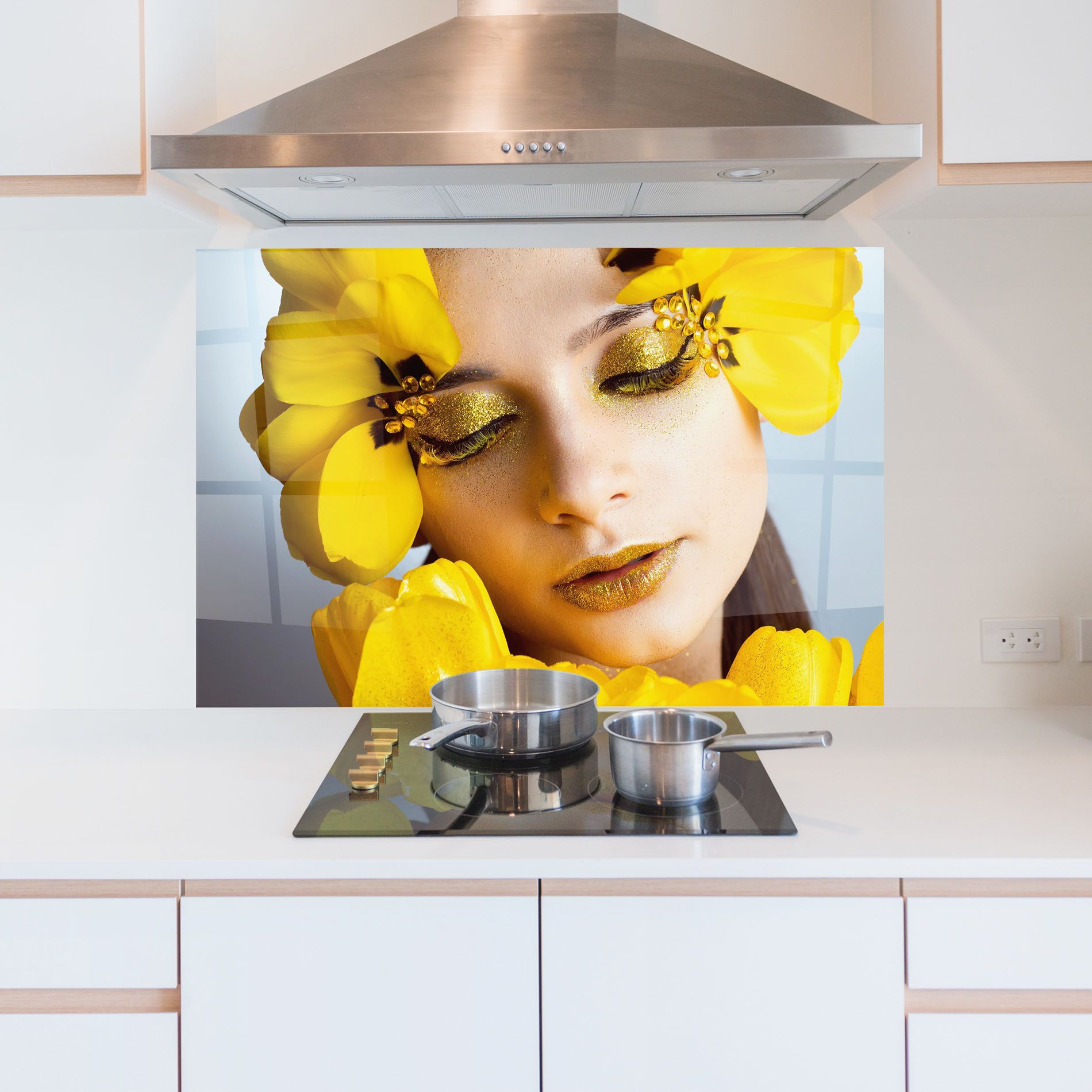 Yellow Flowers Makeup mockup 5