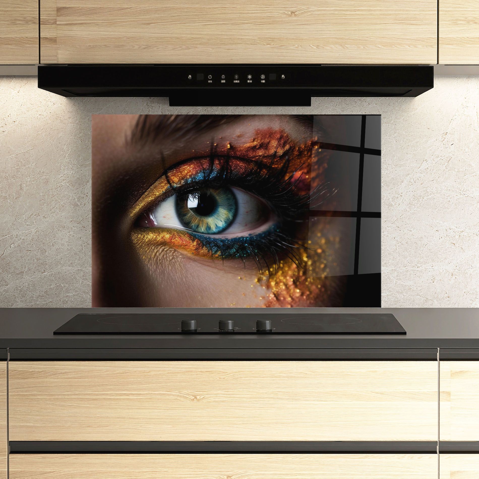 Blue Green Eye Makeup mockup 3