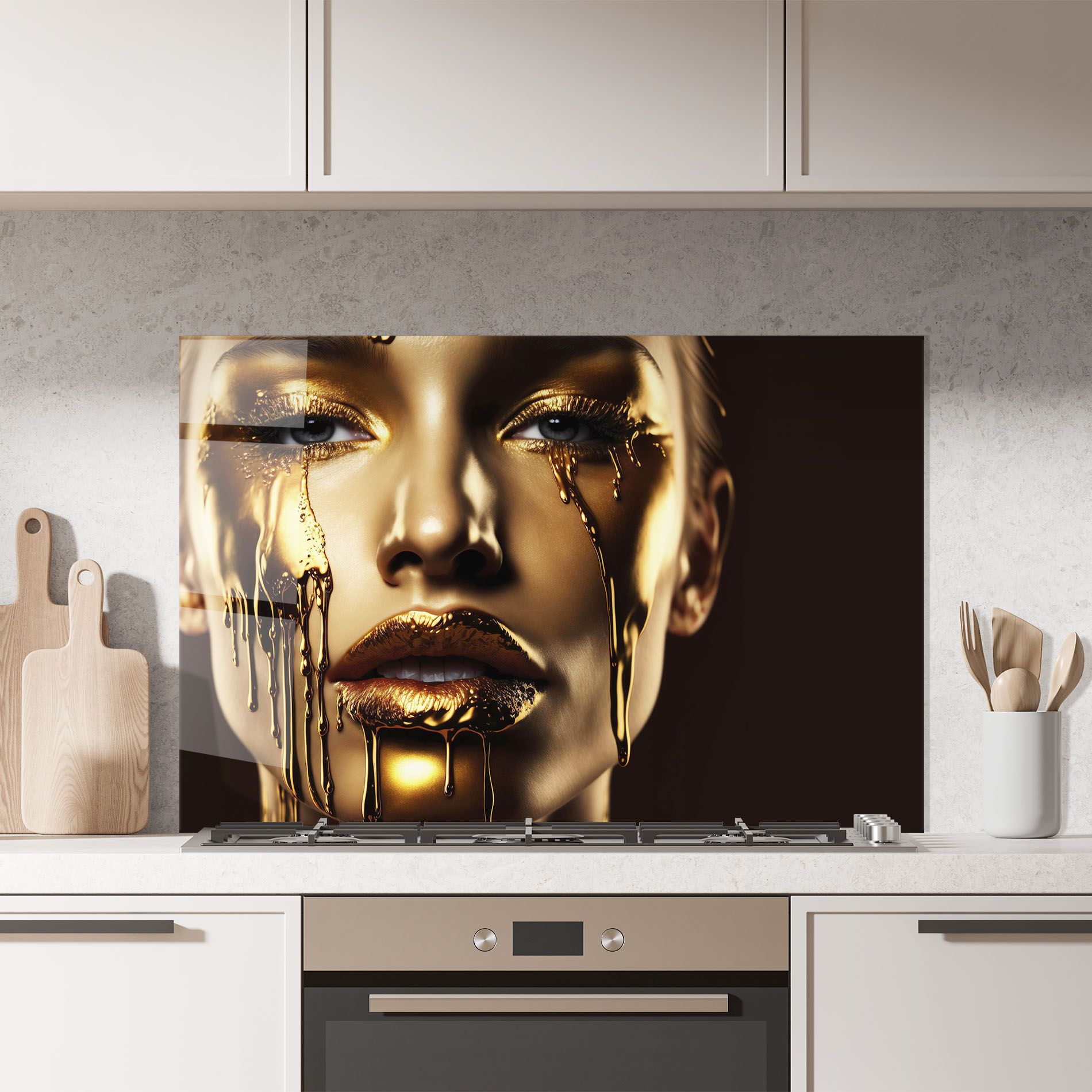 Gold Dripping Makeup mockup 7