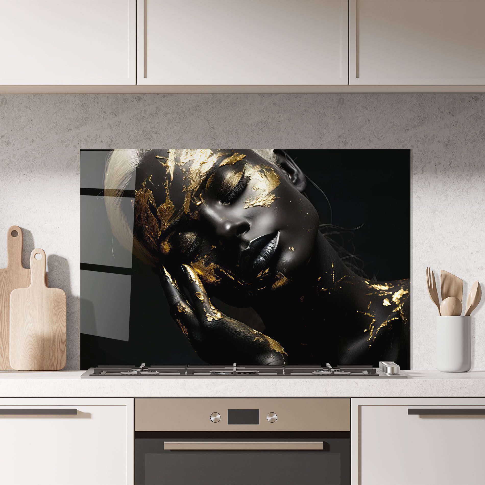 Gold Makeup On Black mockup 7