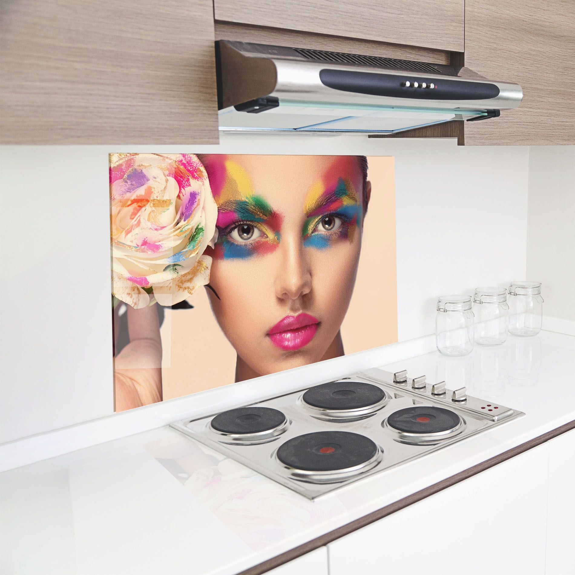 Colorful Makeup Girl mockup 8