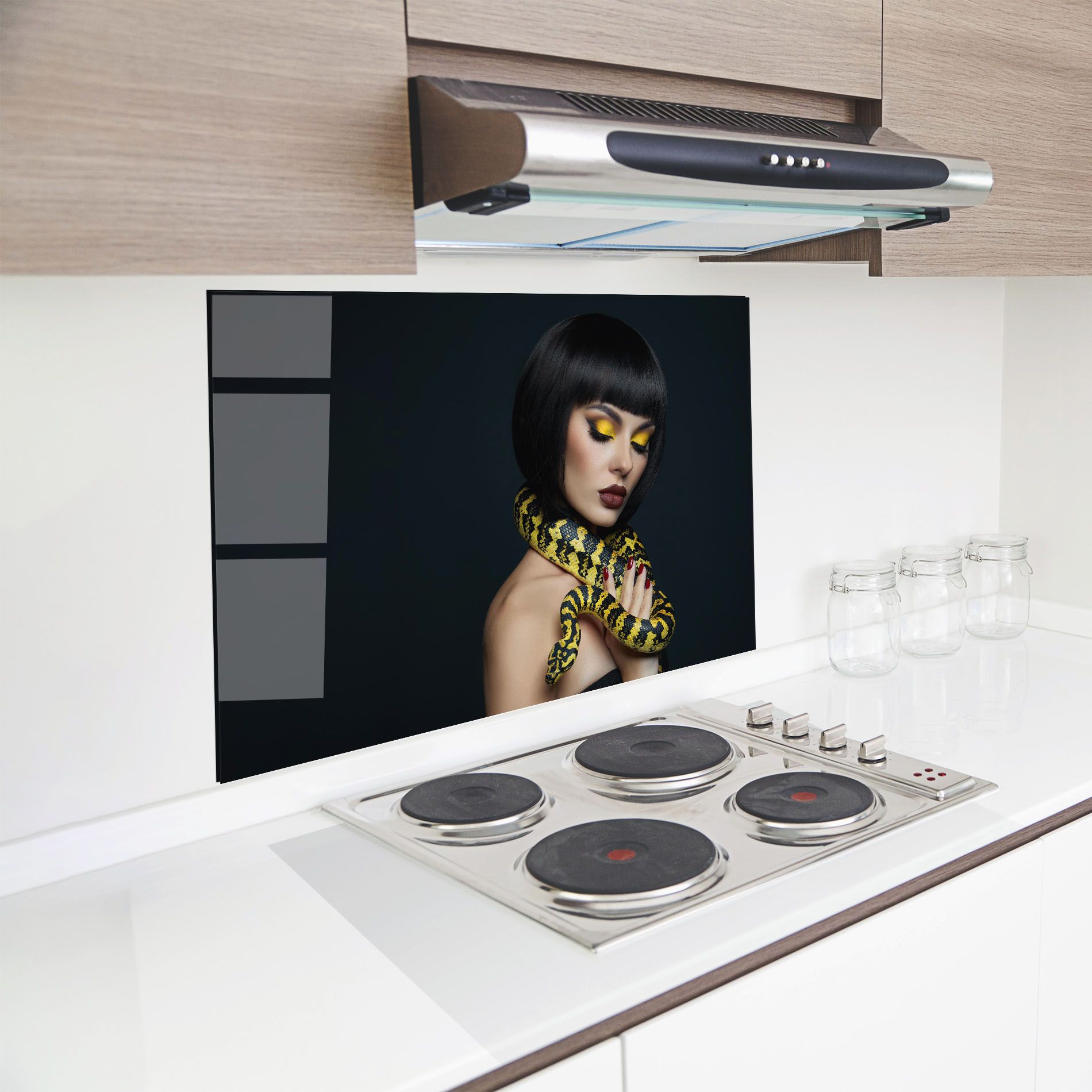 Yellow Snake Makeup mockup 8