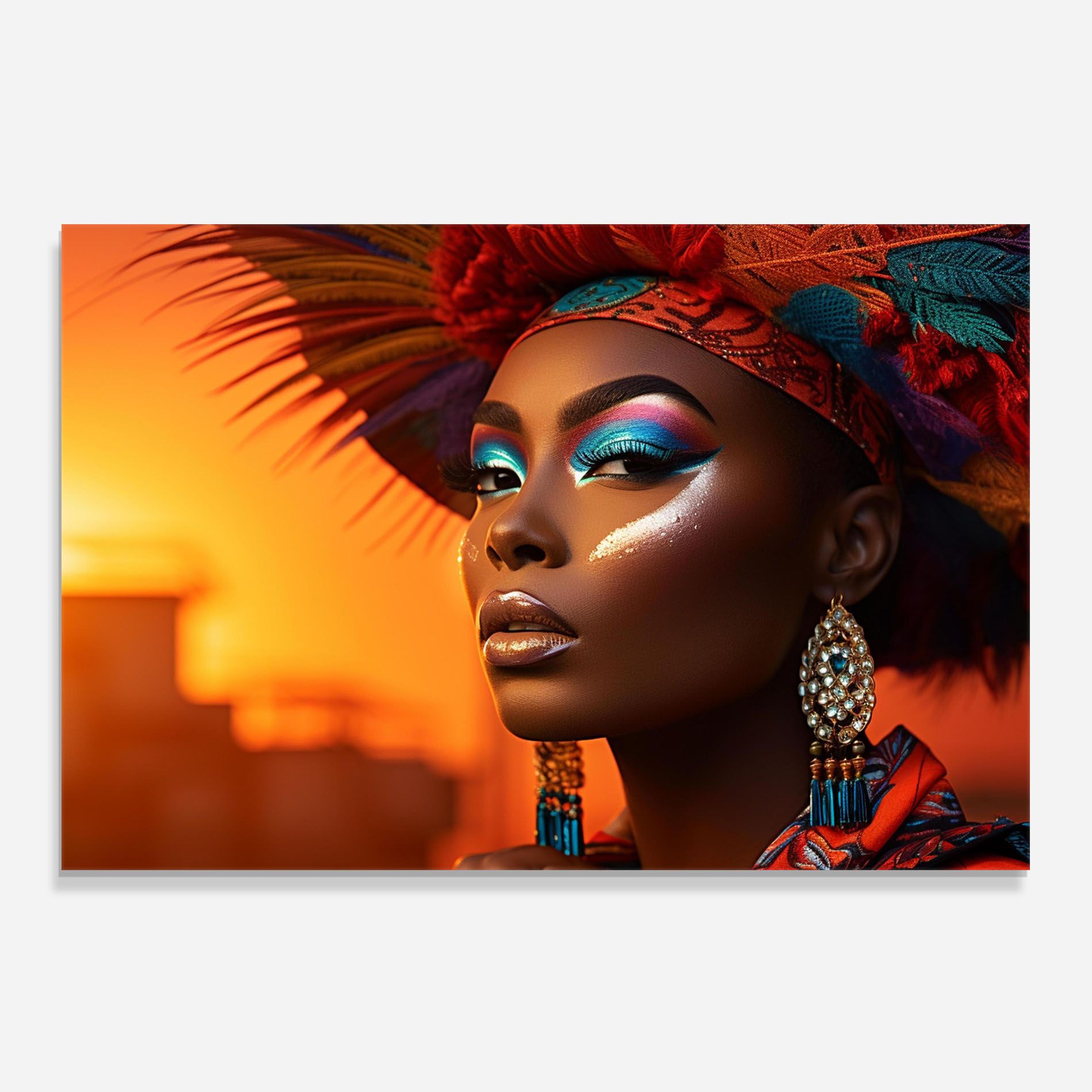 Elaborate Makeup Woman mockup 0