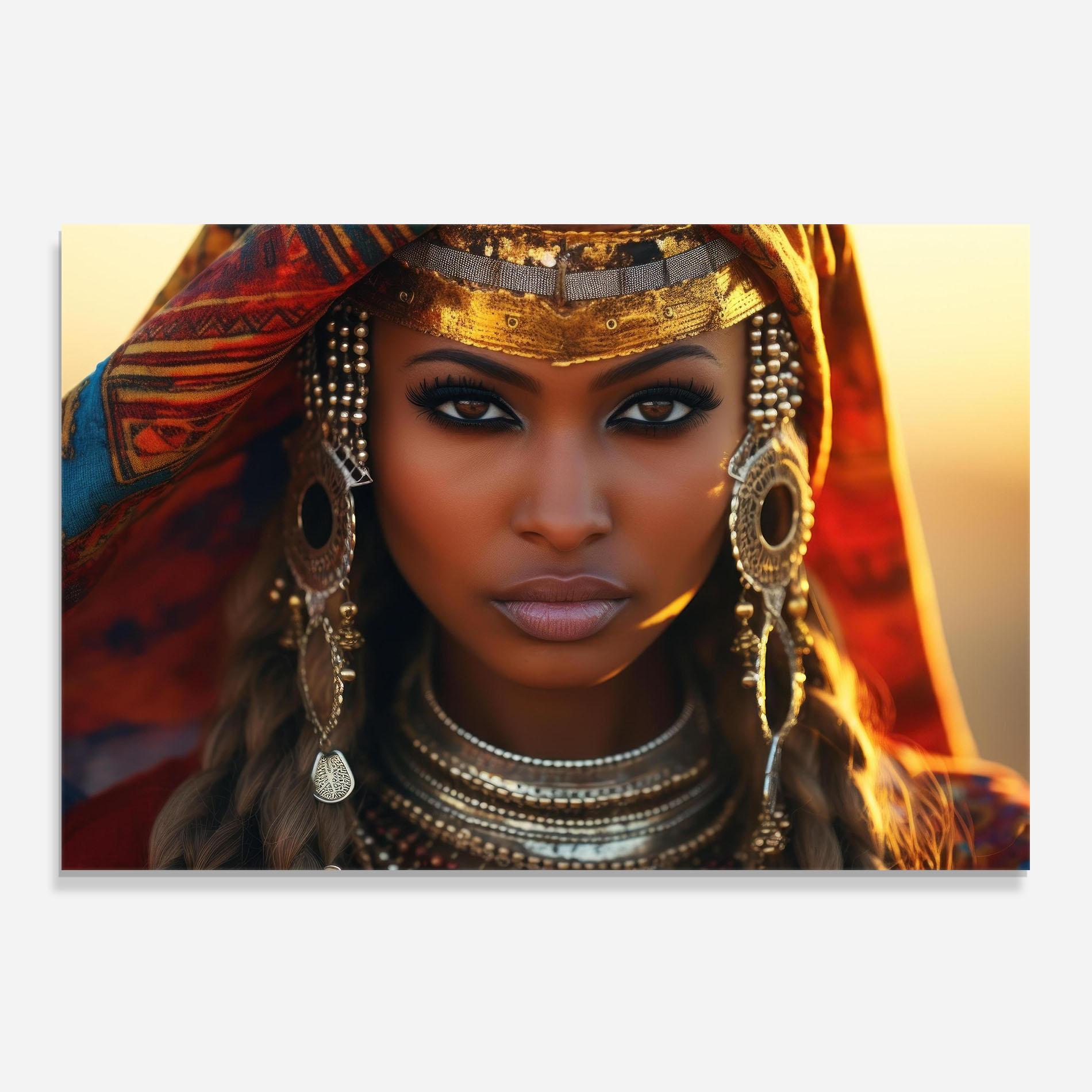 Küchenrückwand Glas Unique Smokey Eyes mockup 0