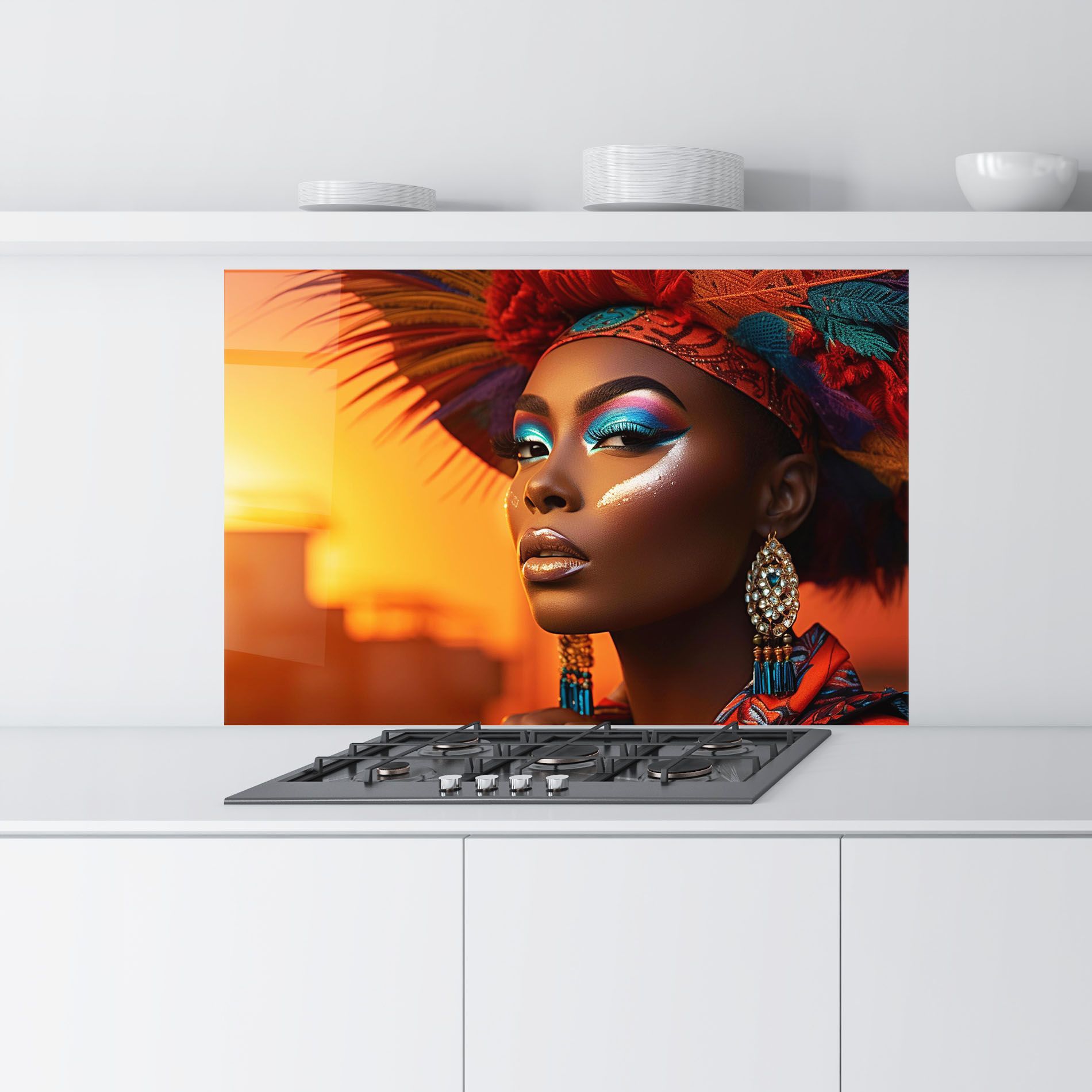 Elaborate Makeup Woman mockup 9