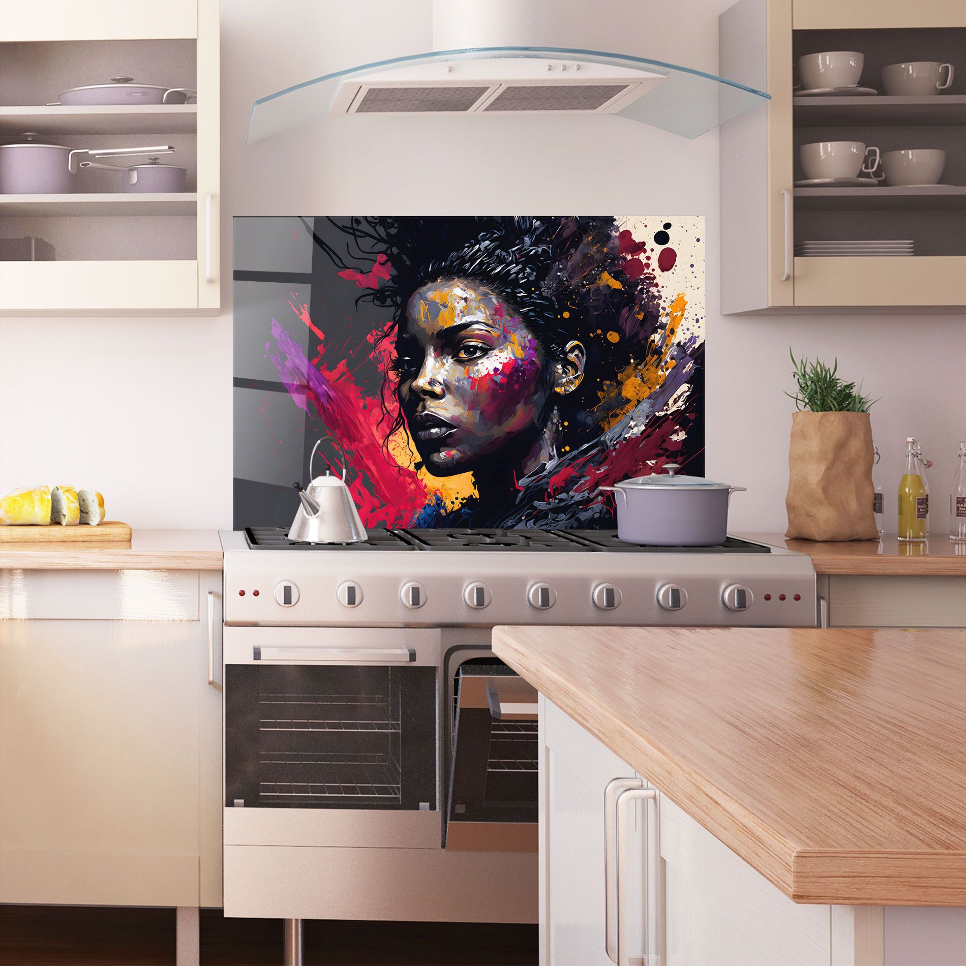 African Woman Splash mockup 1