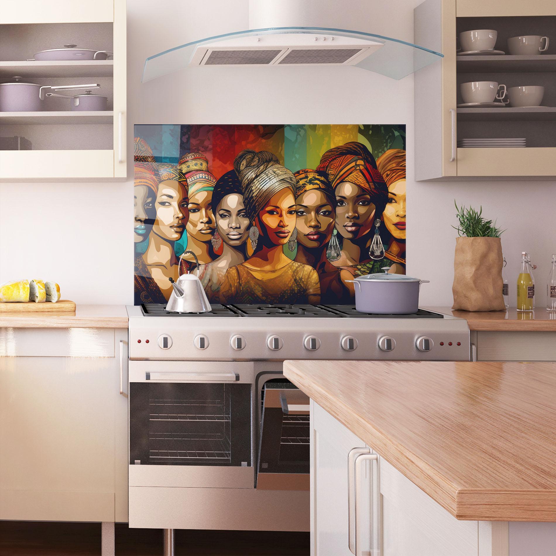 Küchenrückwand Glas Cultural Diversity mockup 1