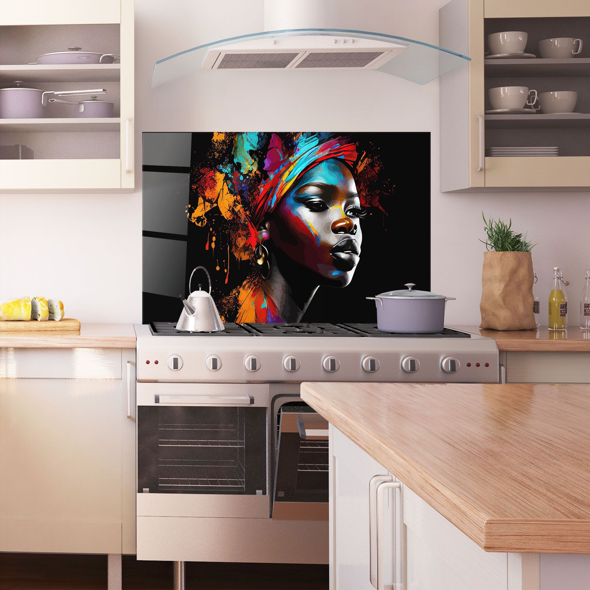 Pretty African Art Splash mockup 1