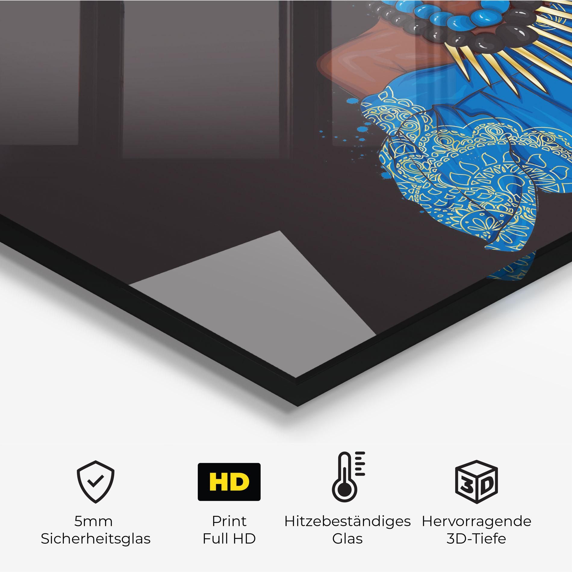 Blue African Outfit mockup 2