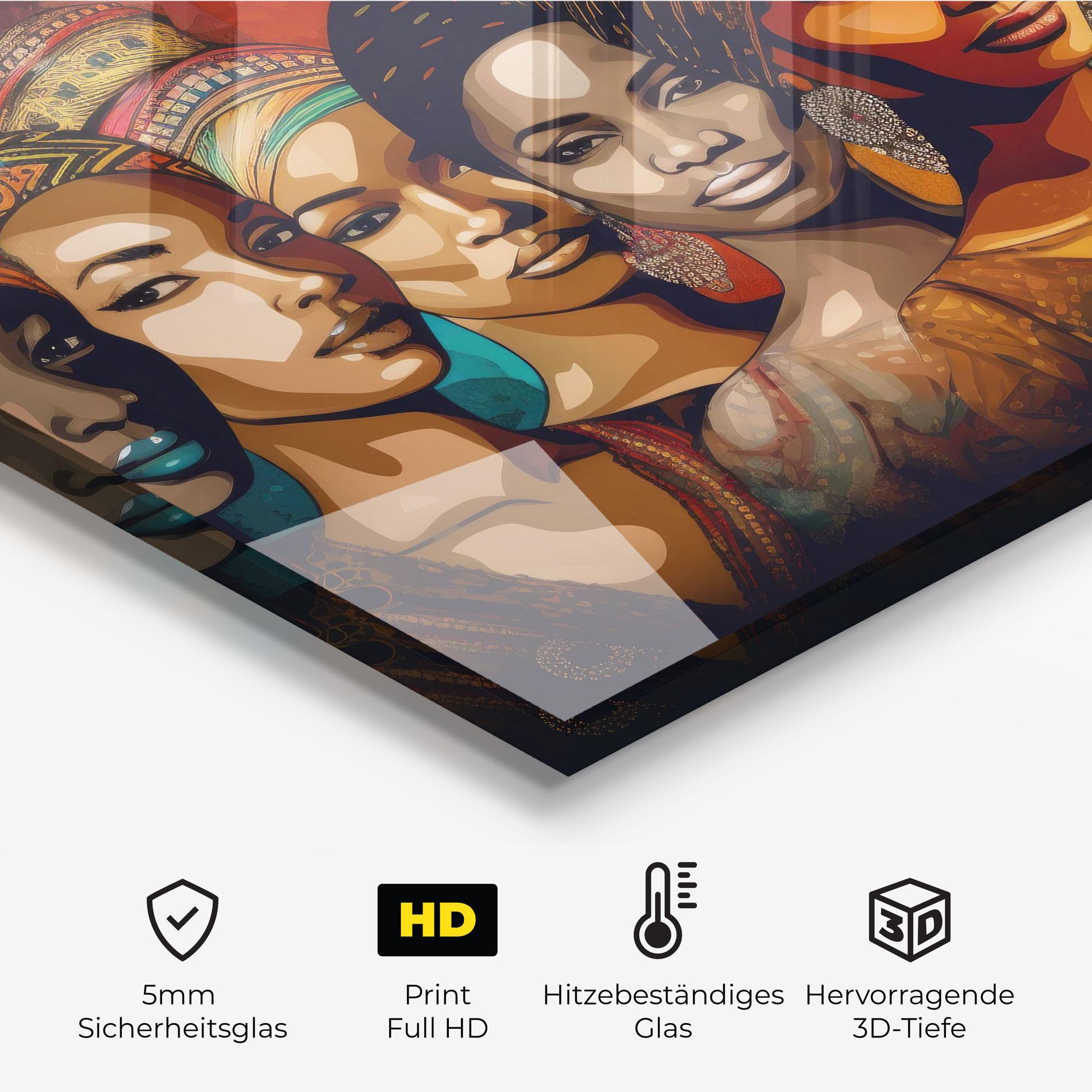 Küchenrückwand Glas Cultural Diversity mockup 2