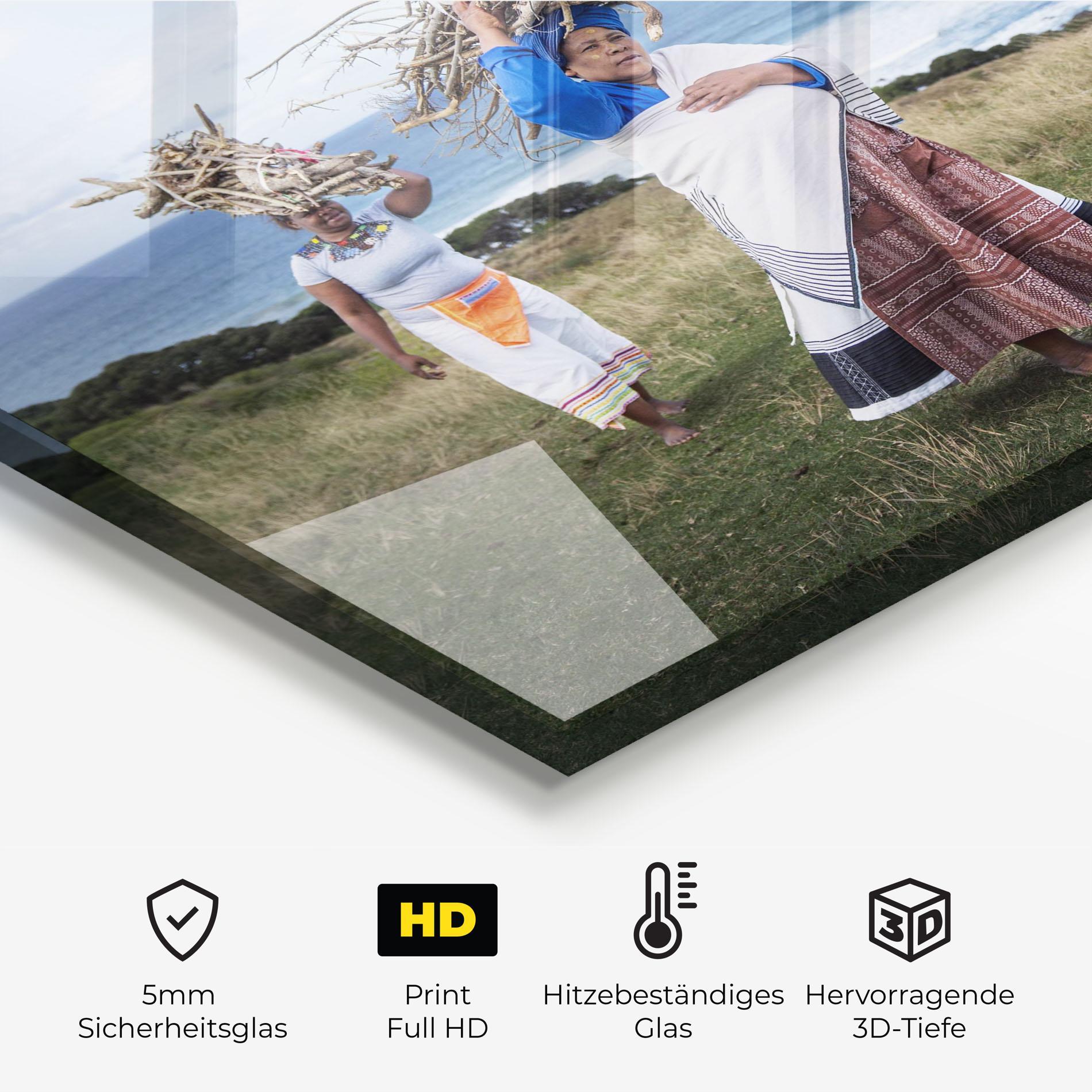 Küchenrückwand Glas Indigenous People mockup 2