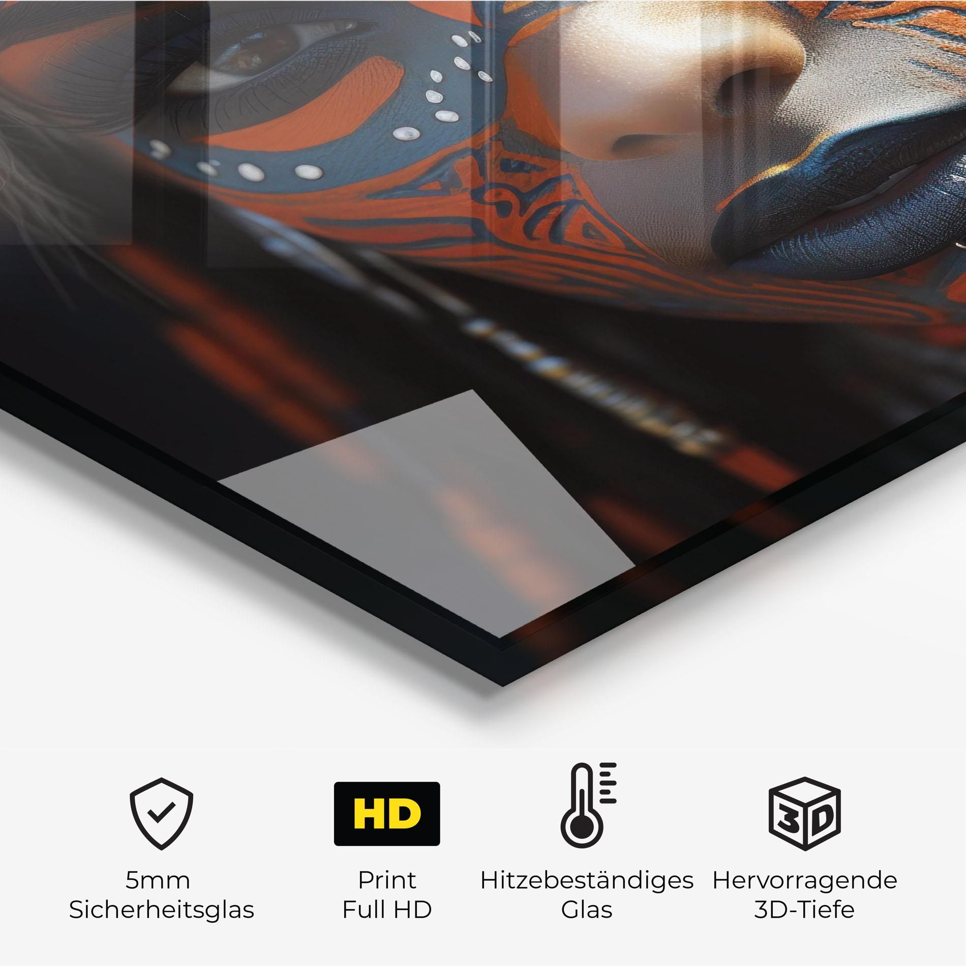 Orange Tribal Paint mockup 2