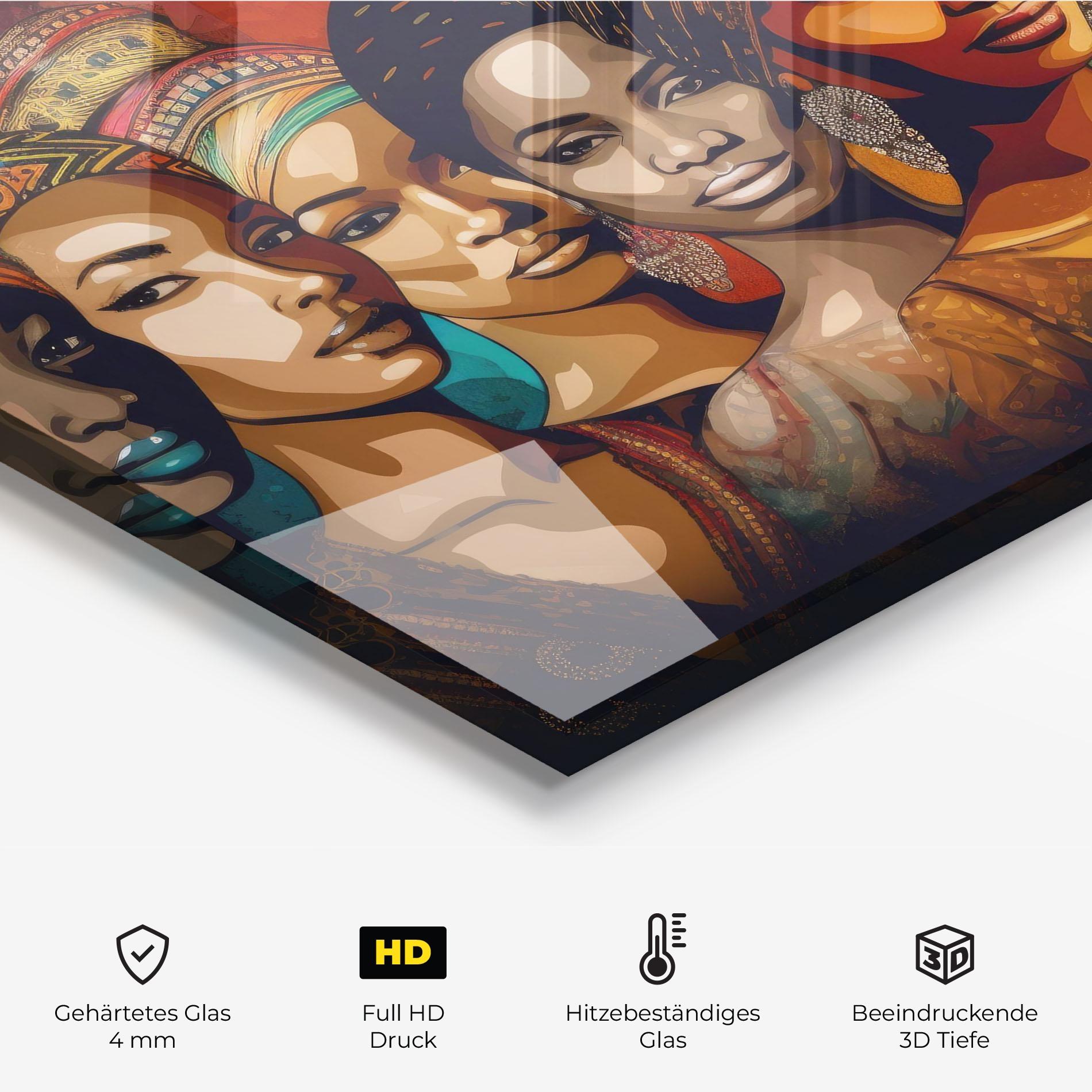 Küchenrückwand Glas Cultural Diversity mockup 2