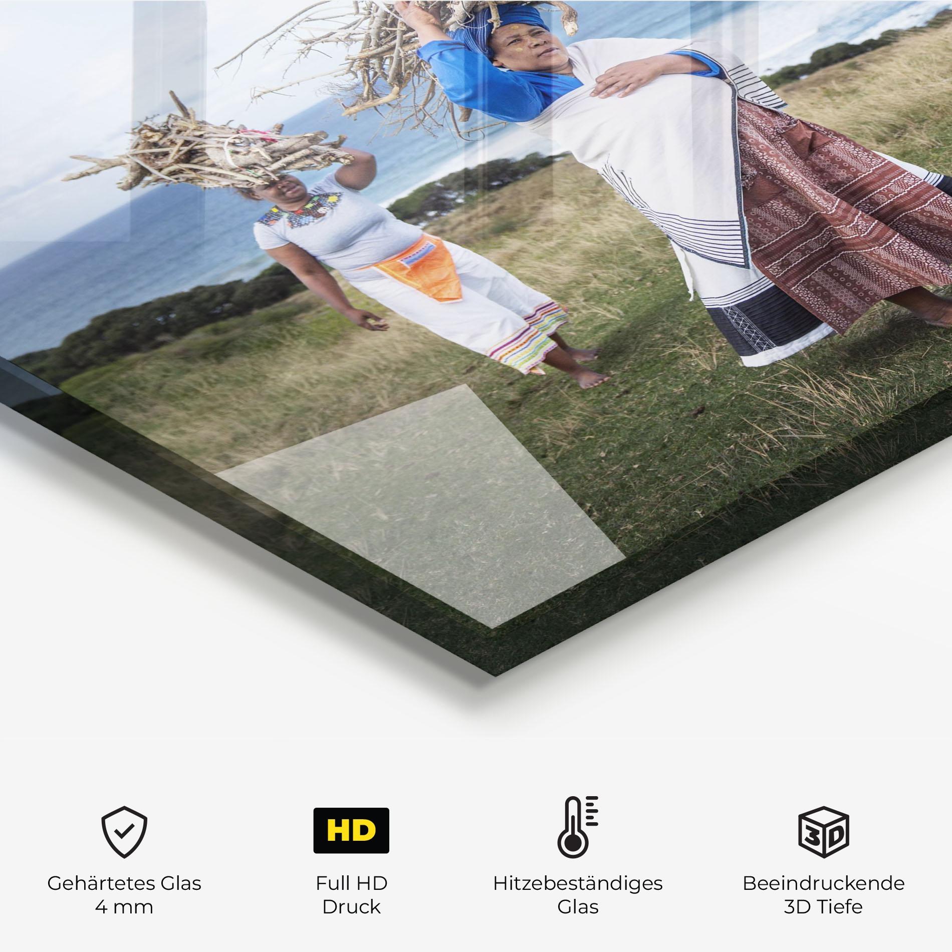 Küchenrückwand Glas Indigenous People mockup 2