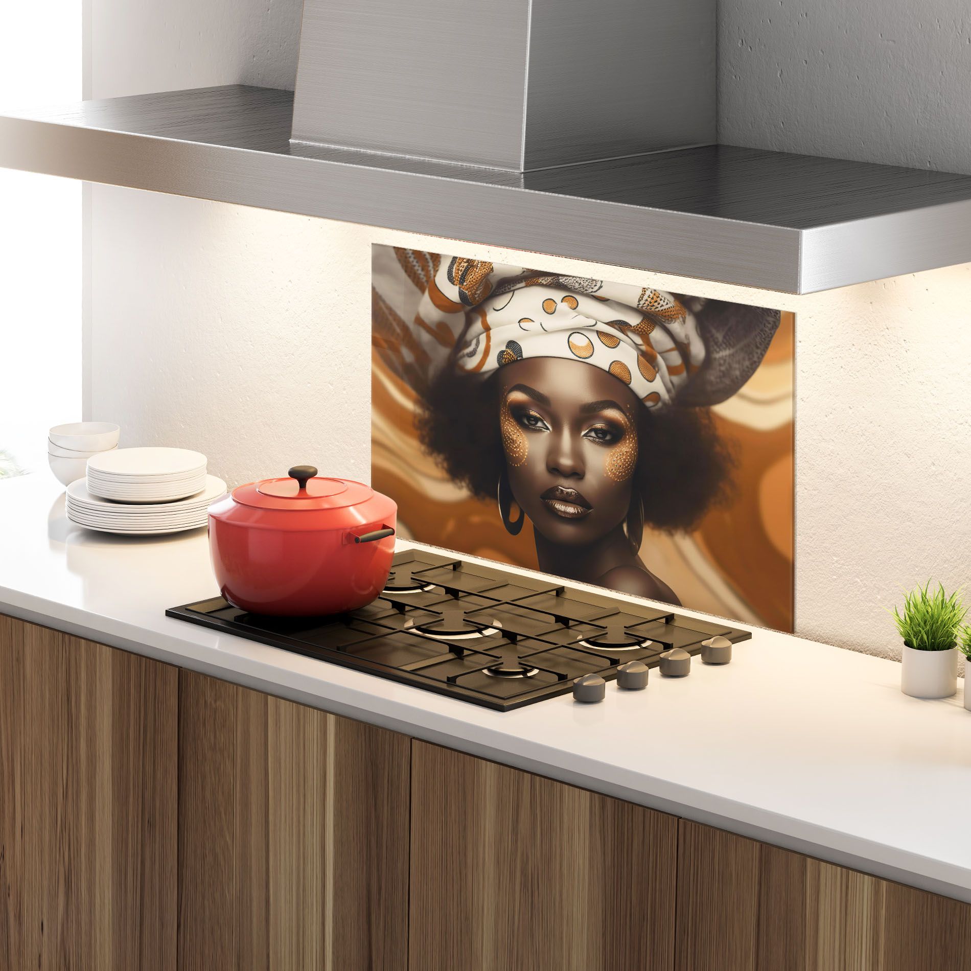 Abstract African Woman mockup 4