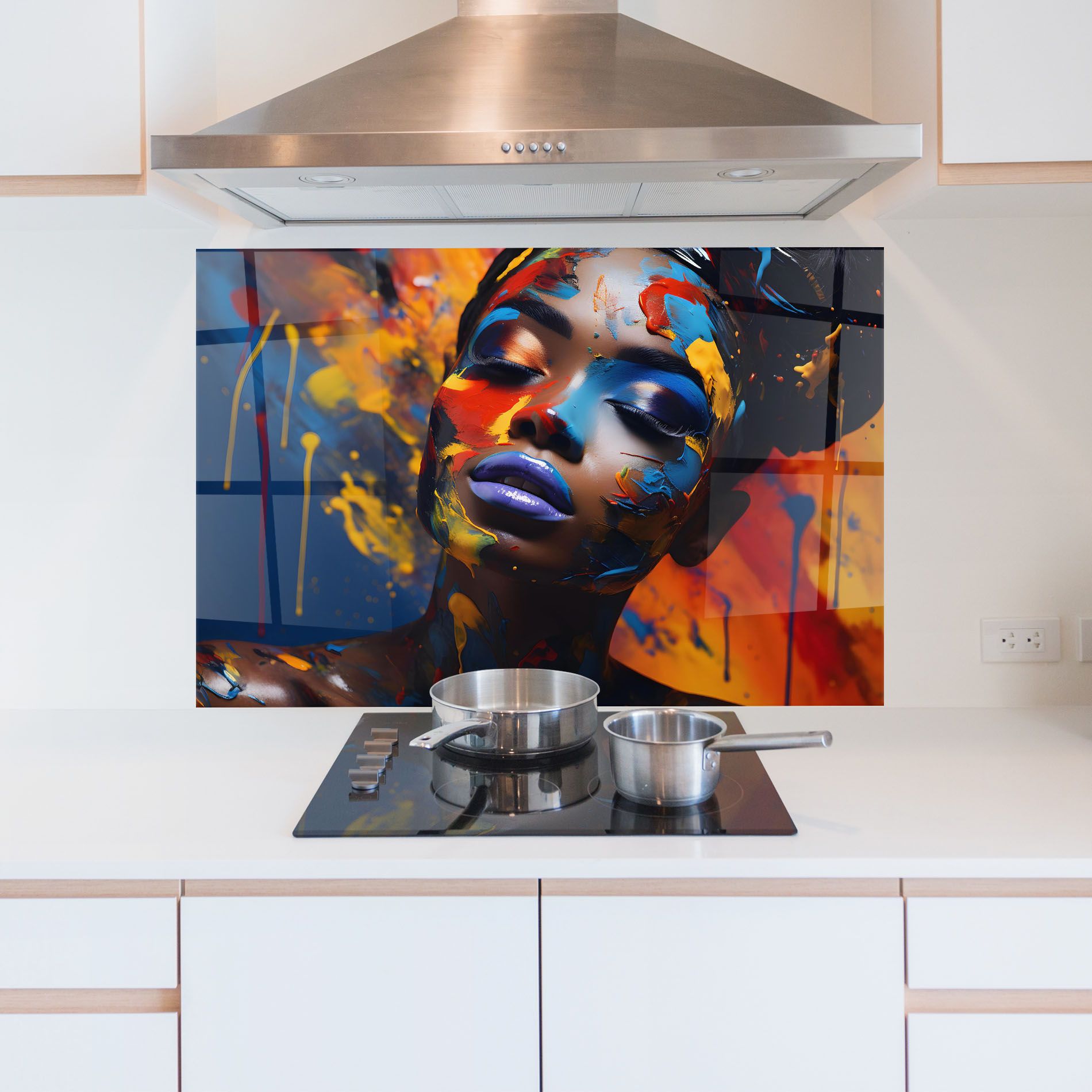 Color Splash African Woman mockup 5