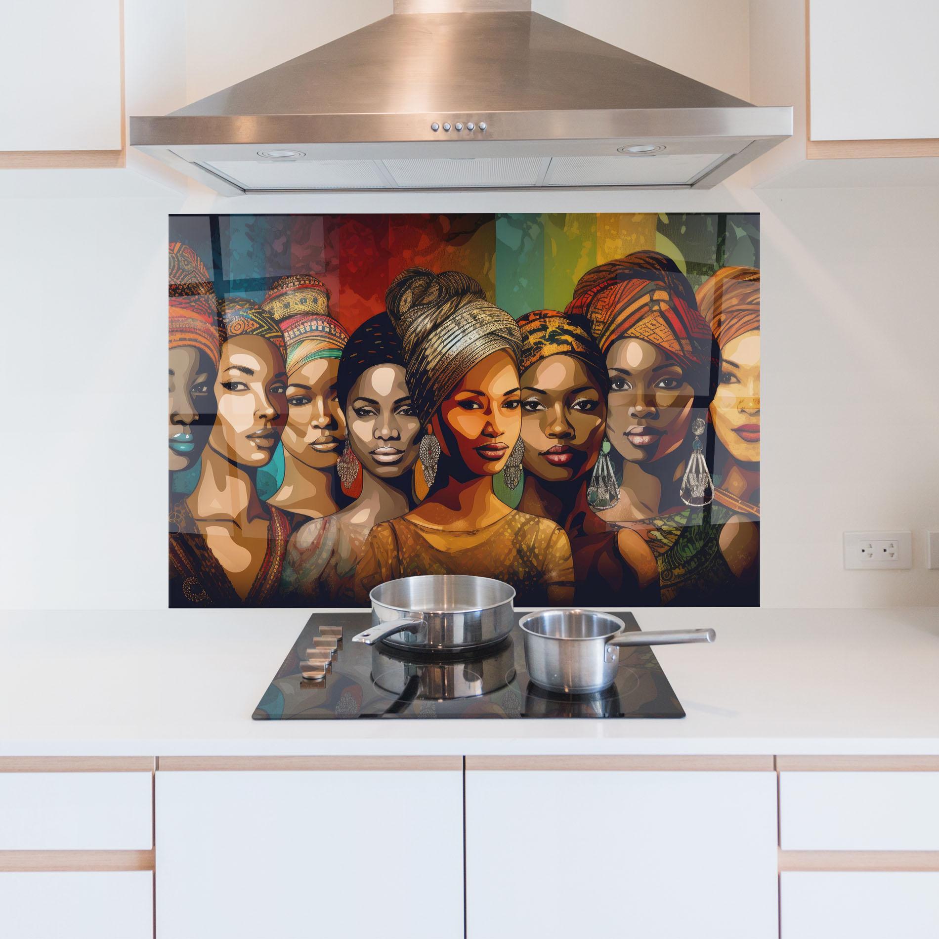 Küchenrückwand Glas Cultural Diversity mockup 5