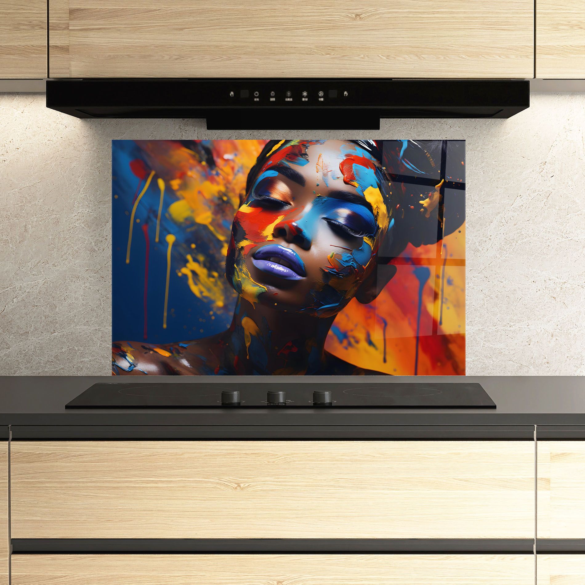 Color Splash African Woman mockup 3