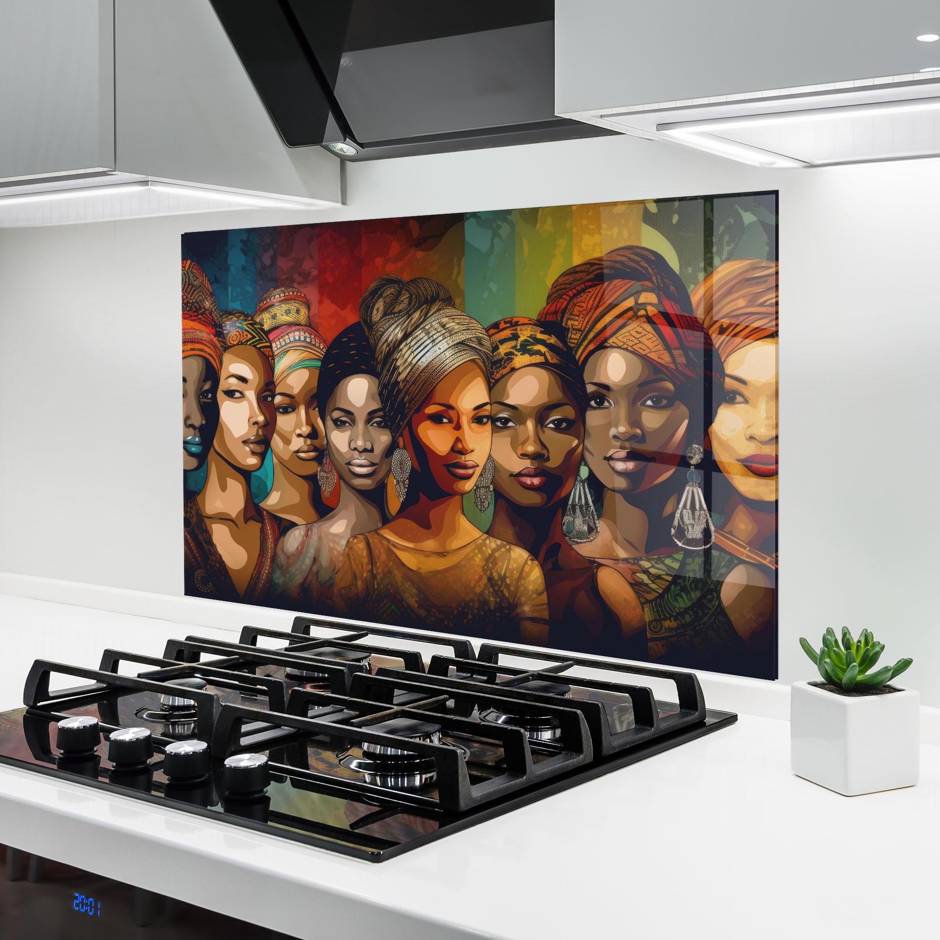 Küchenrückwand Glas Cultural Diversity mockup 6