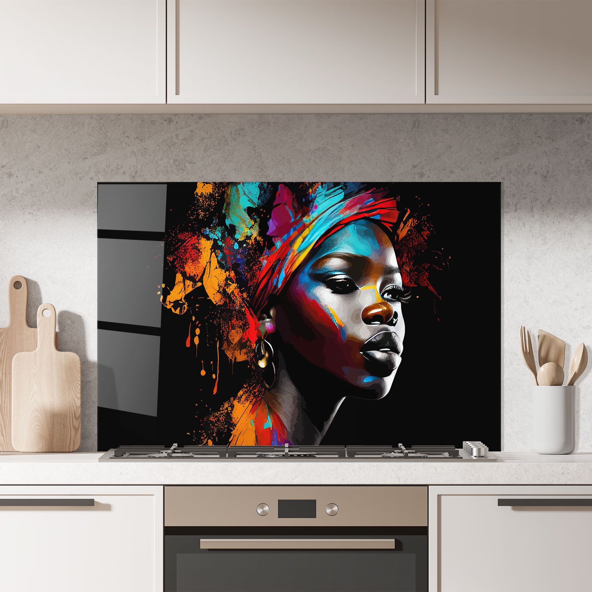 Pretty African Art Splash mockup 7