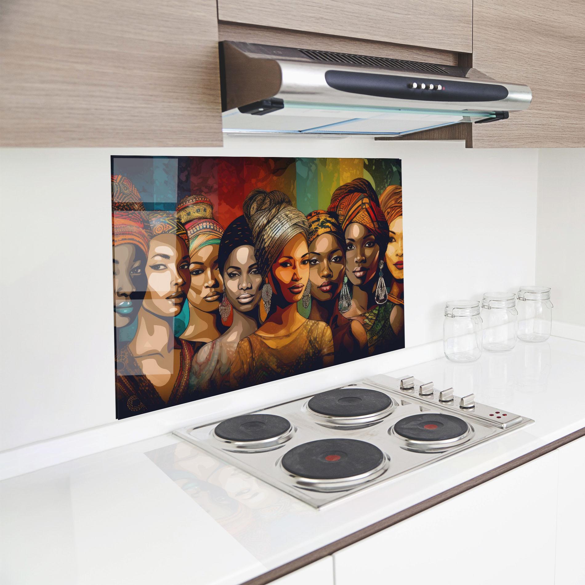 Küchenrückwand Glas Cultural Diversity mockup 8
