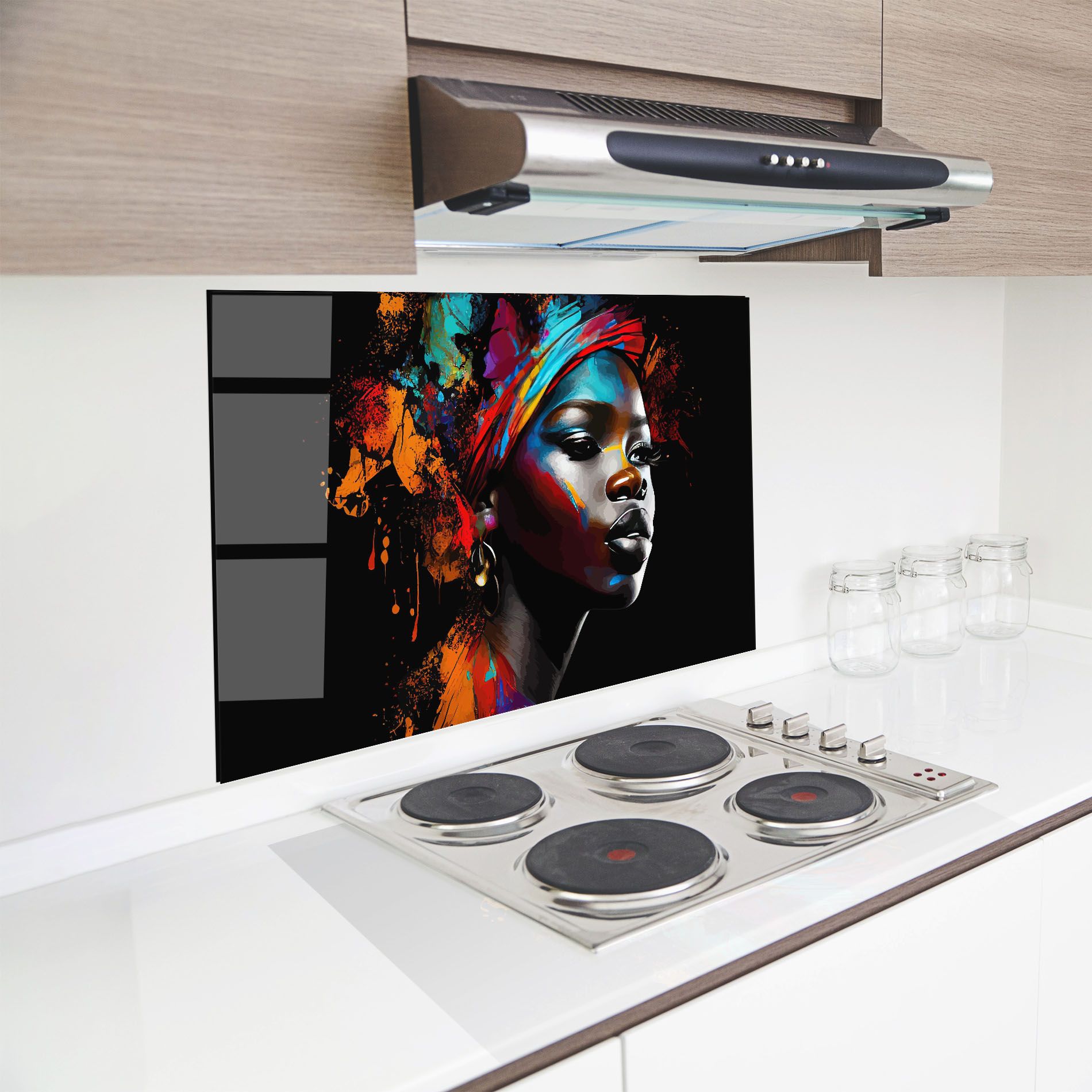 Pretty African Art Splash mockup 8