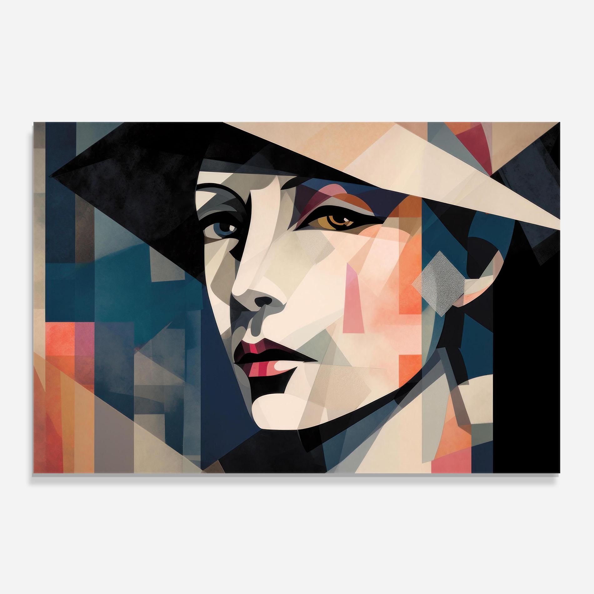 Küchenrückwand Glas Chicago Portrait mockup 0