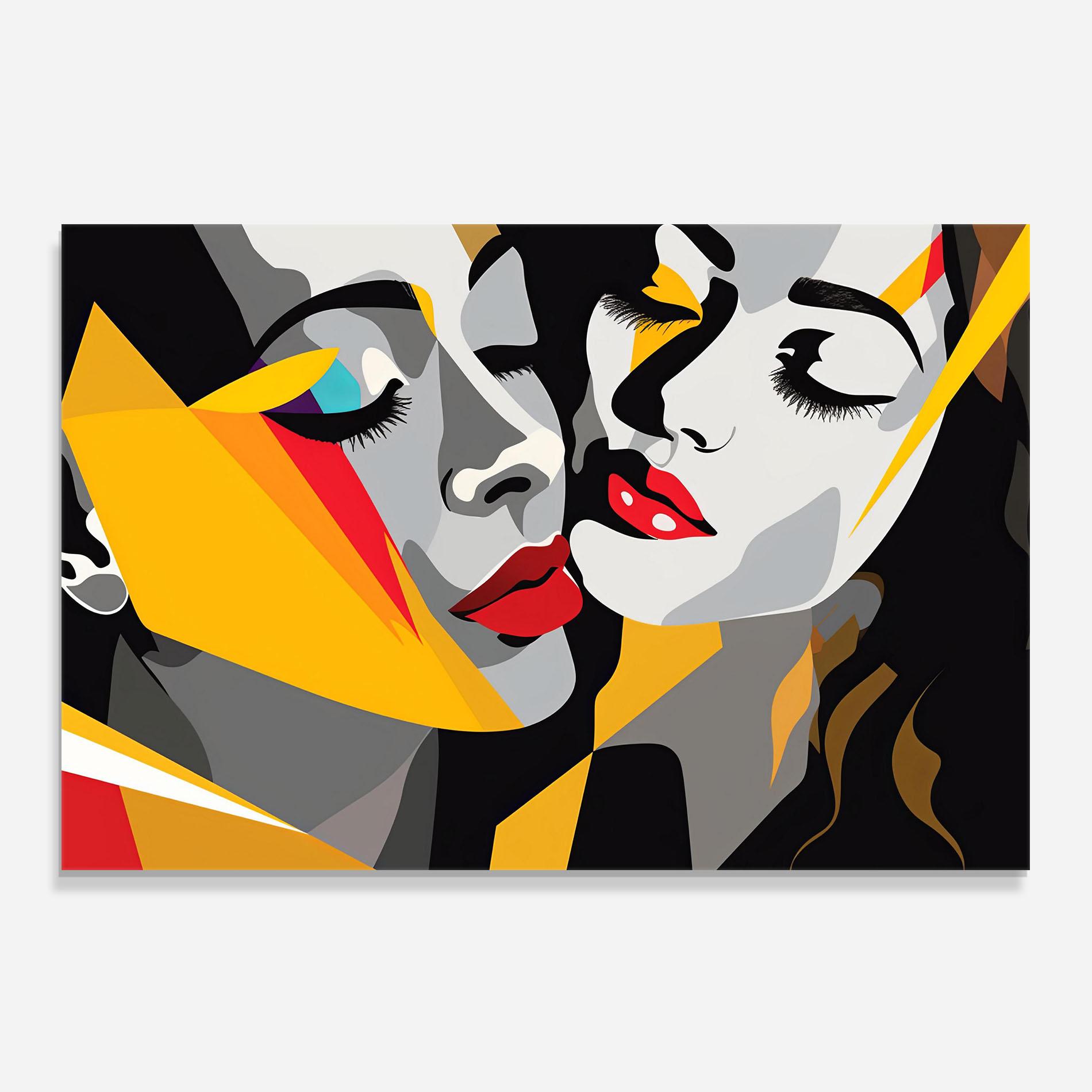 Küchenrückwand Glas Dreamy Modern Female mockup 0