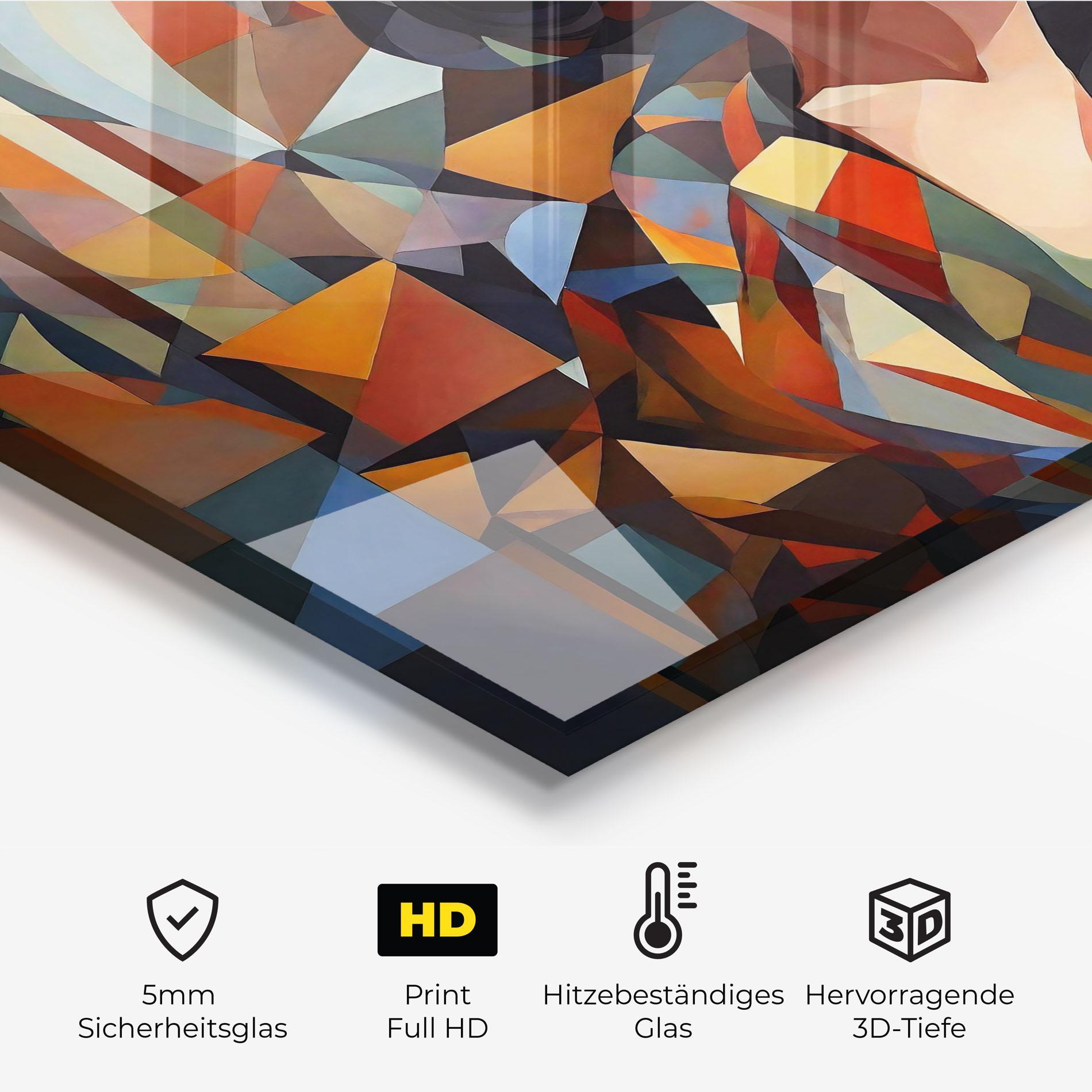 Küchenrückwand Glas Young Asian Woman mockup 2