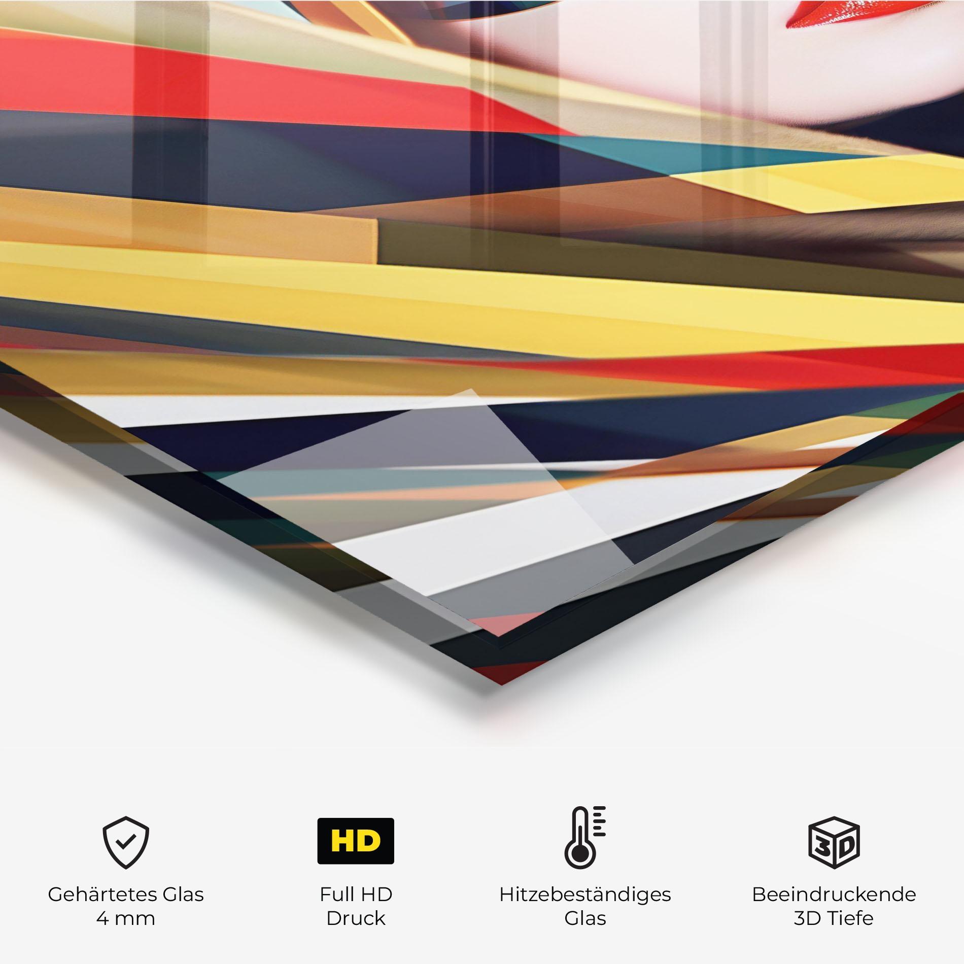 Küchenrückwand Glas Colorful Sunglasses mockup 2