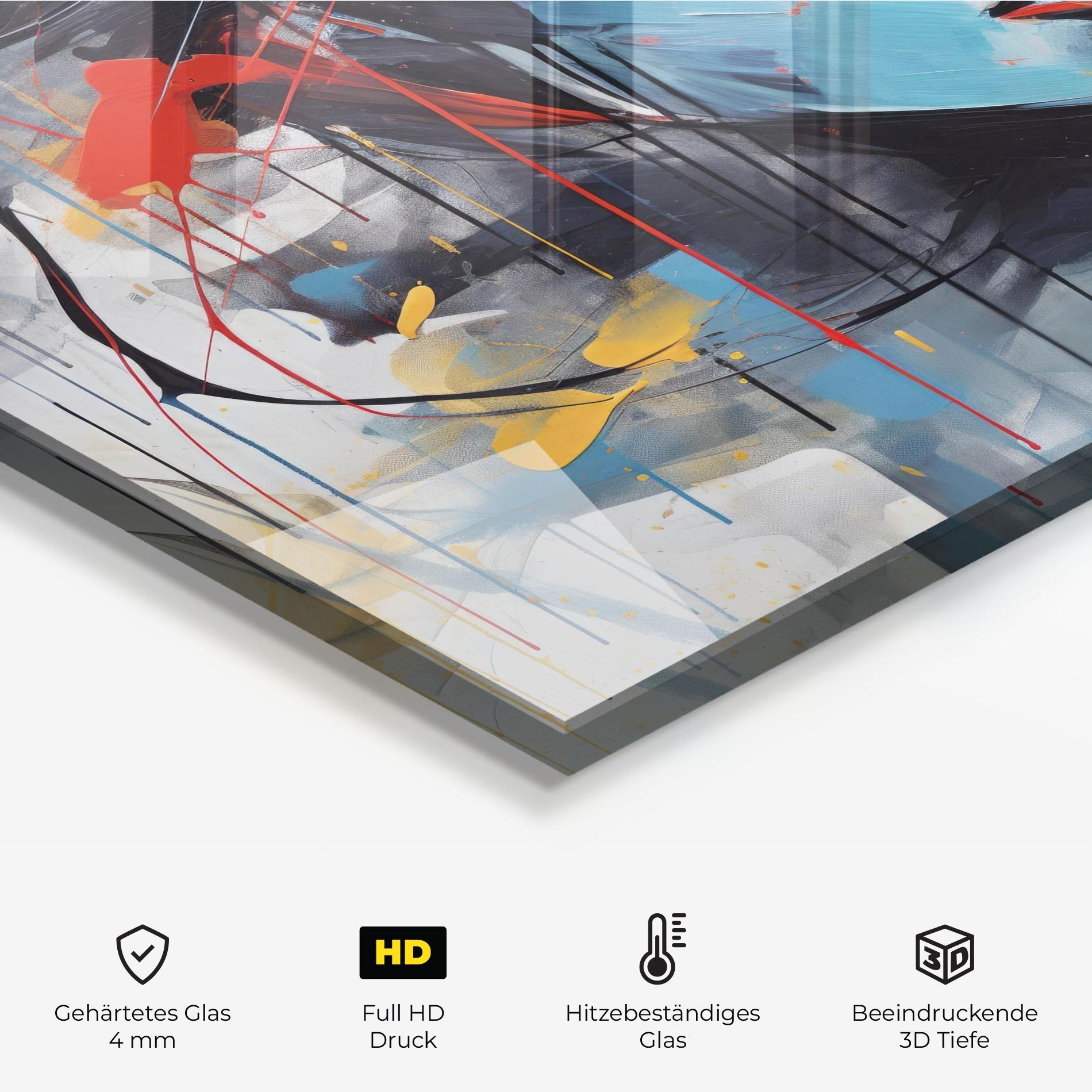 Küchenrückwand Glas Edgy Woman mockup 2