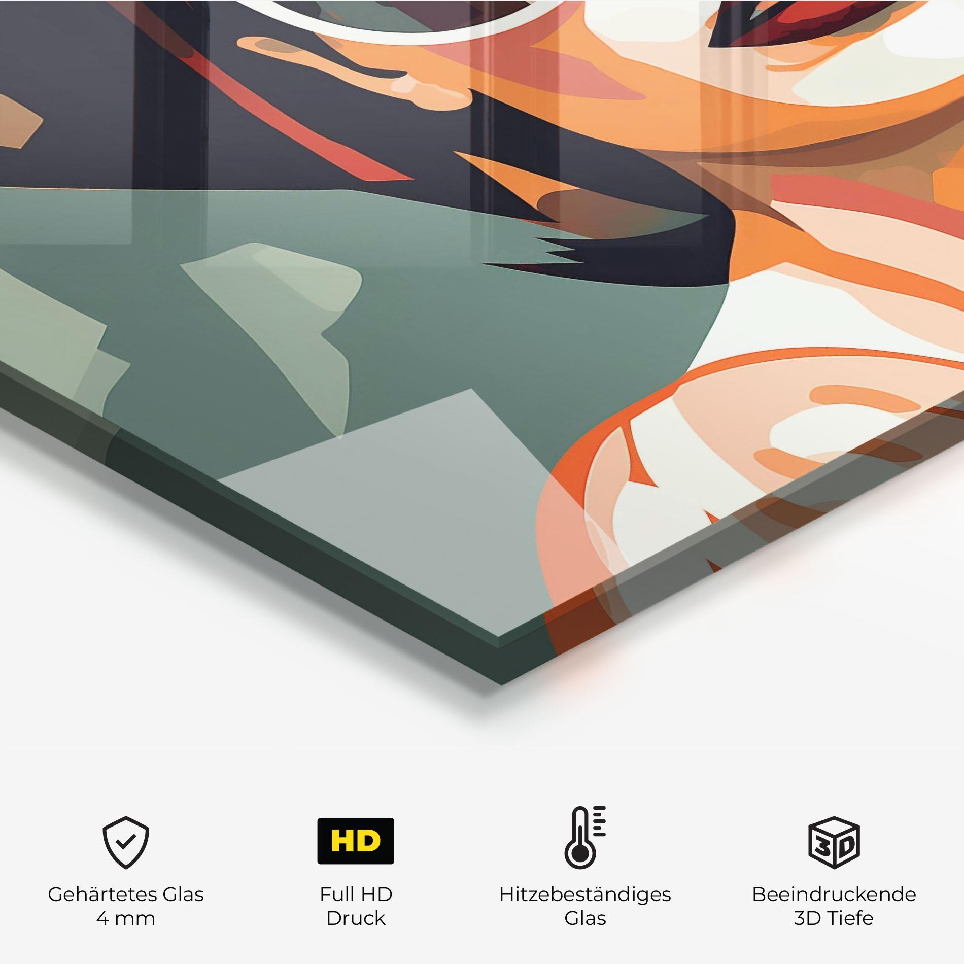 Küchenrückwand Glas Modern Design Style mockup 2