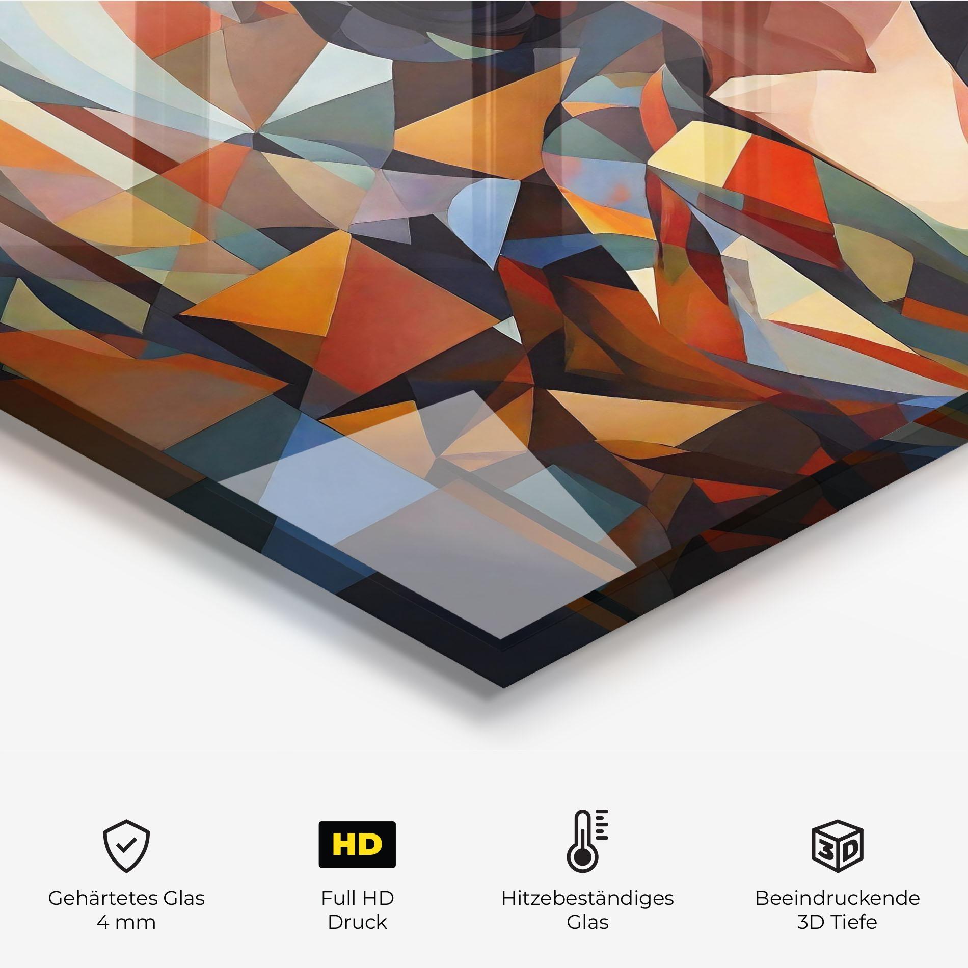 Küchenrückwand Glas Young Asian Woman mockup 2