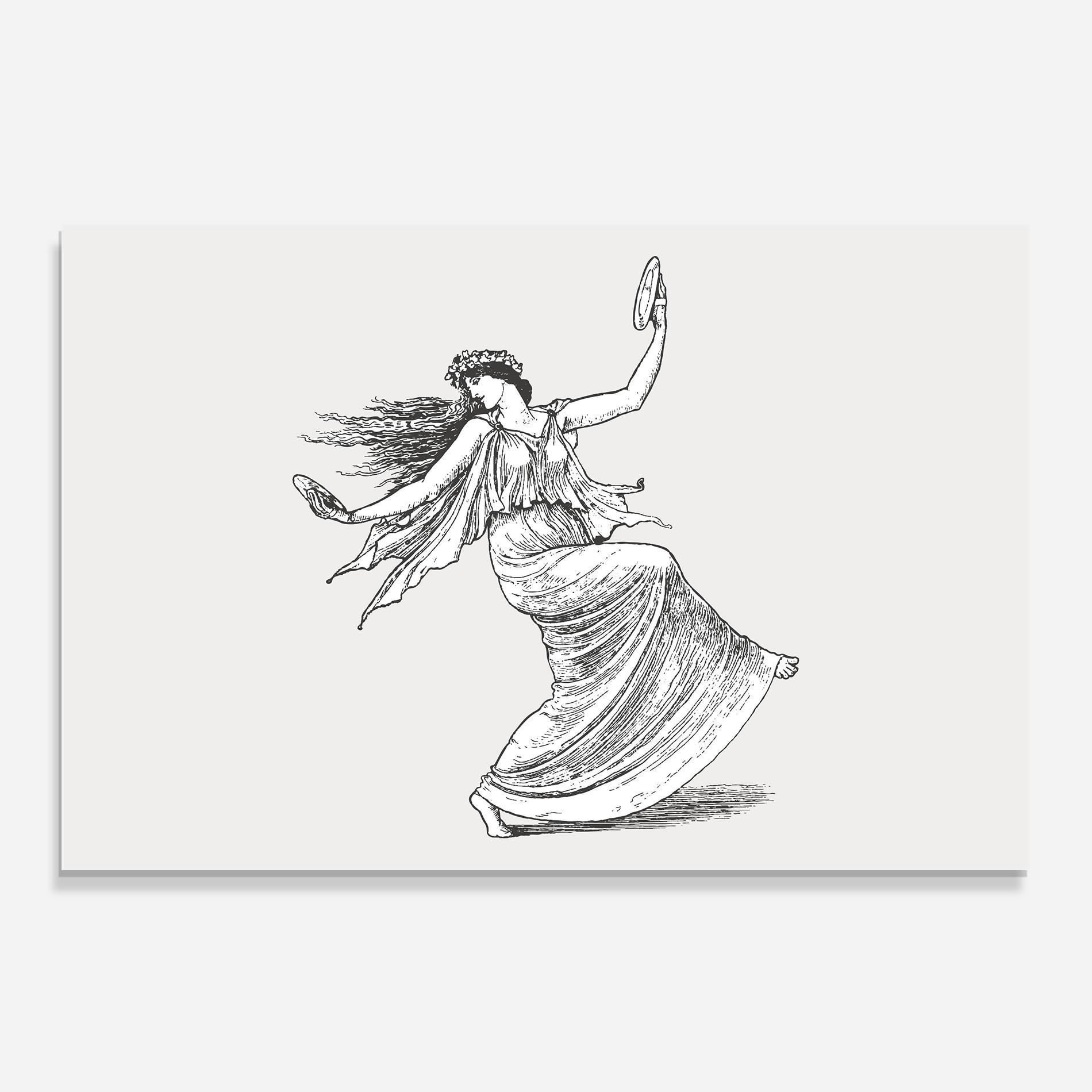 Küchenrückwand Glas Vintage Dance mockup 0